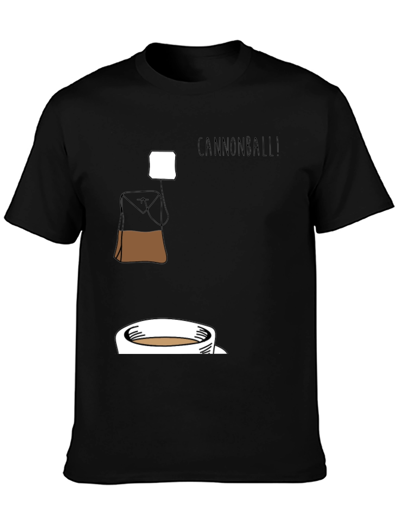 Black Cannonball Tea T-Shirt - Brewtiful Design! view 3