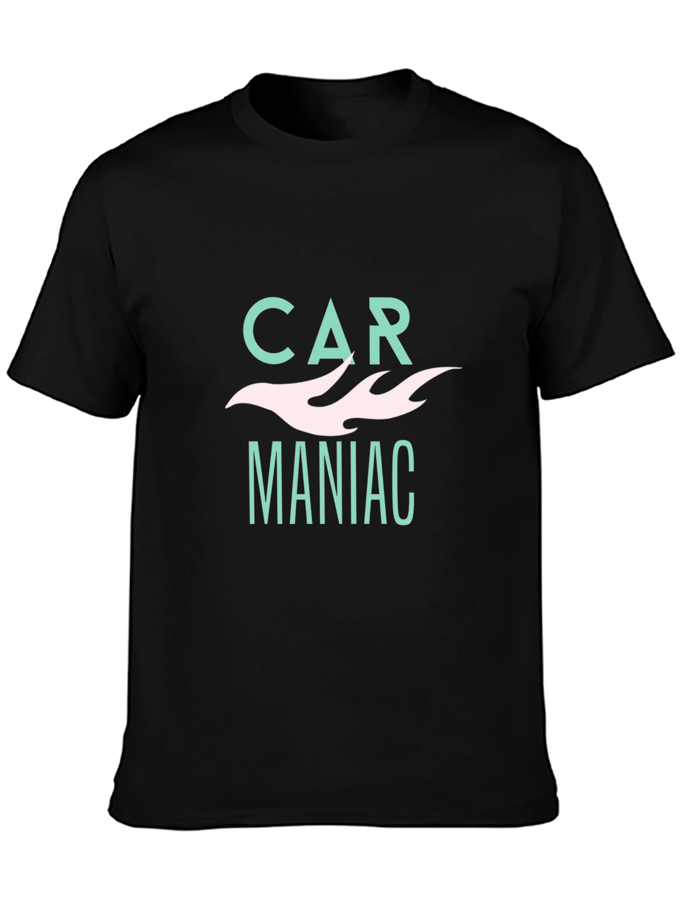 Black Car Maniac Graphic Tee - Black, Cotton Blend, Retro Design view 3