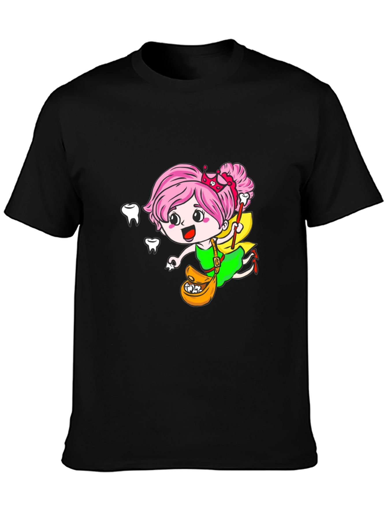 Black Tooth Fairy Graphic Black Tee view 3