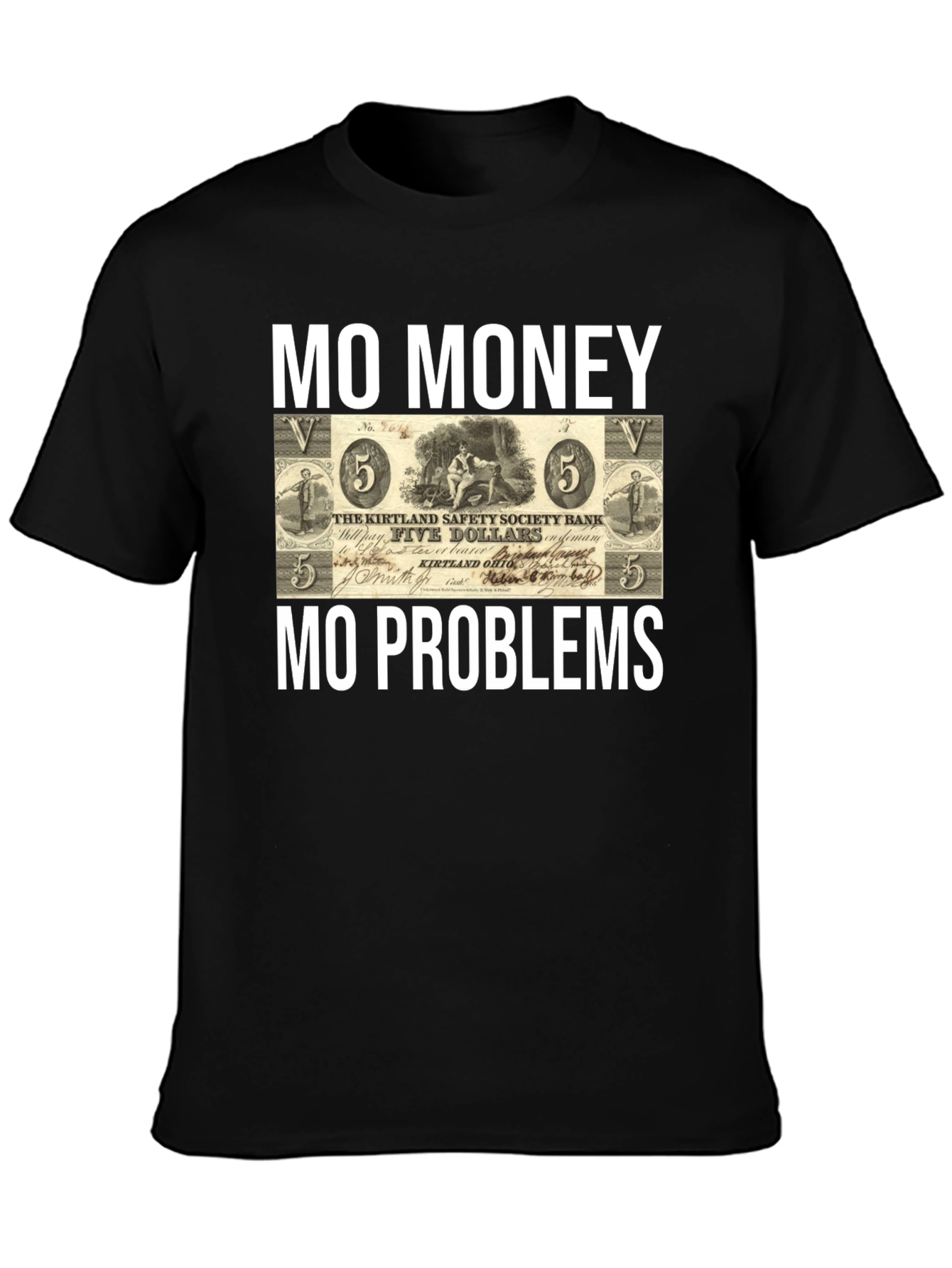 Black Mo Money, Mo Problems T-Shirt view 3
