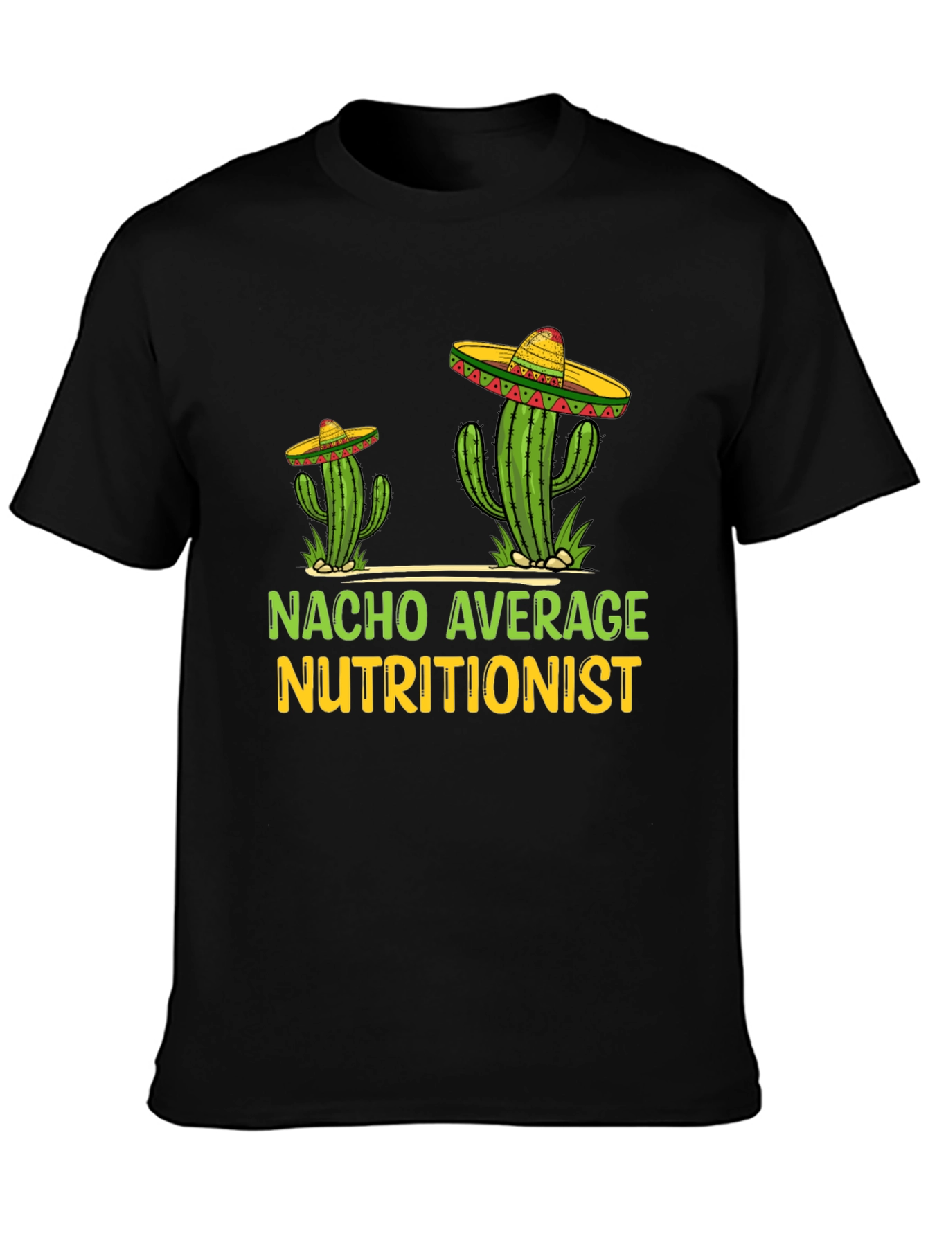 Black Nacho Average Nutritionist Graphic Tee view 3