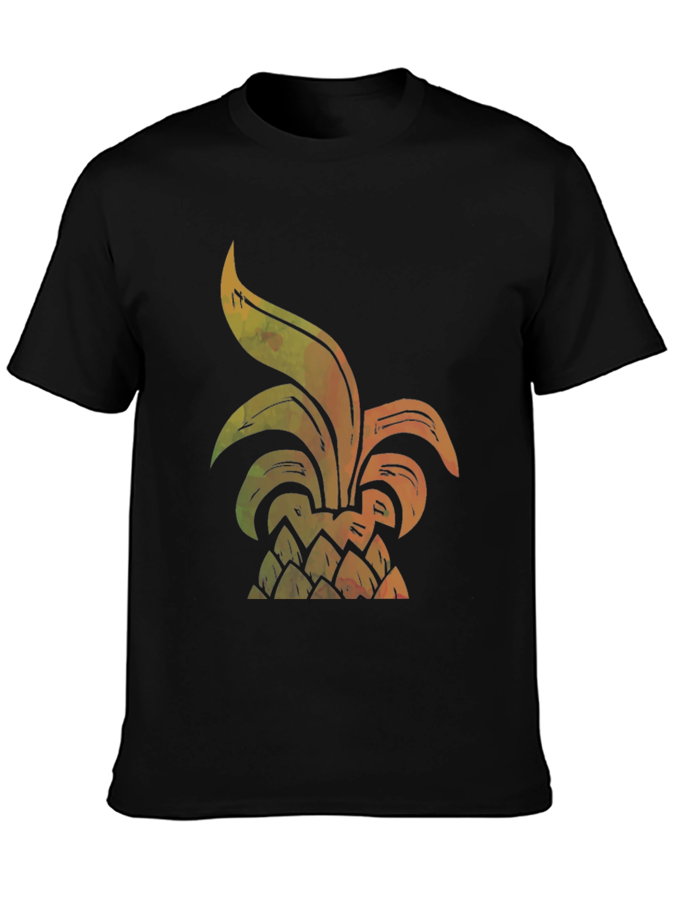 Black Pineapple Graphic Tee - Tropical Vibes view 3