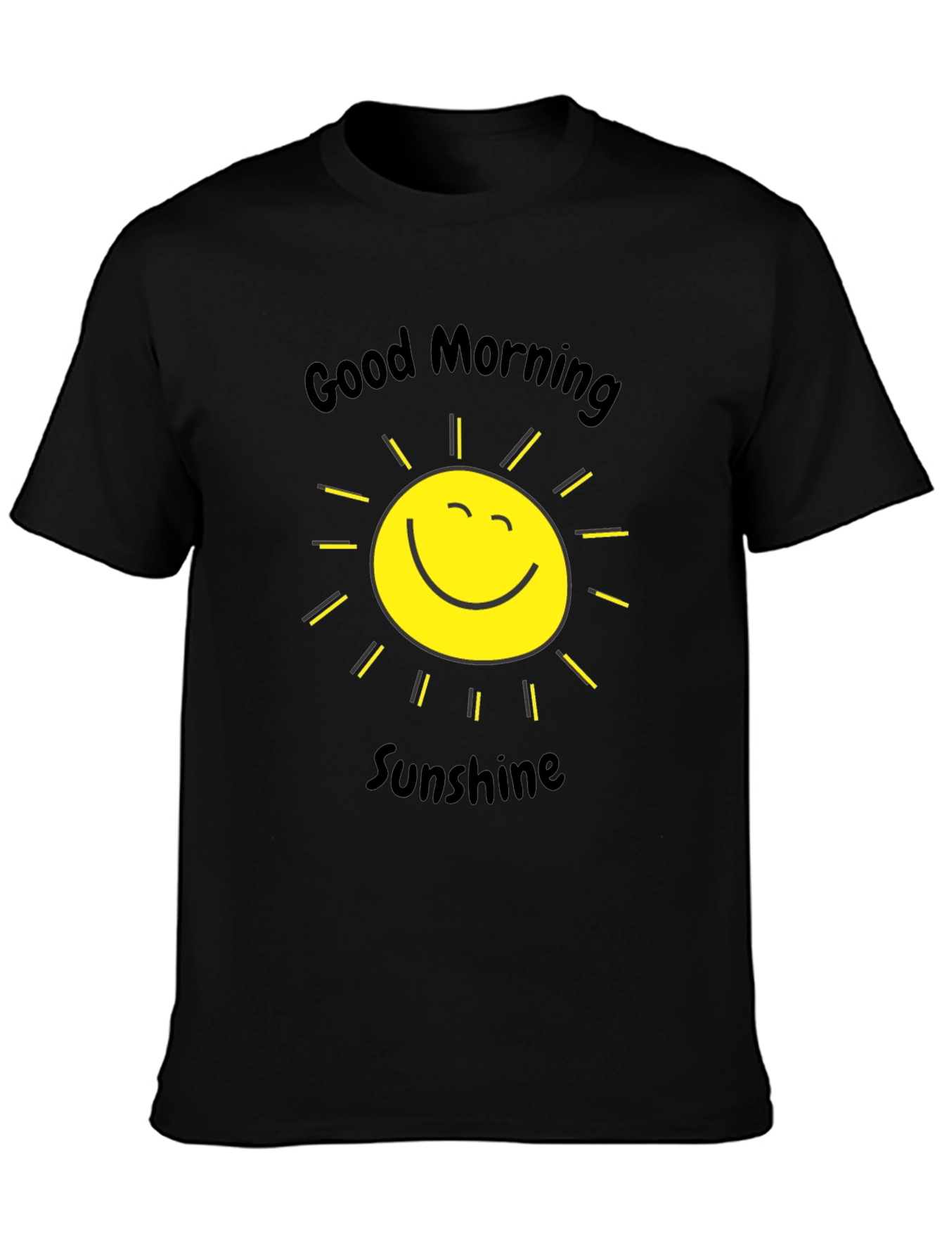 Black Good Morning Sunshine Graphic Tee view 3