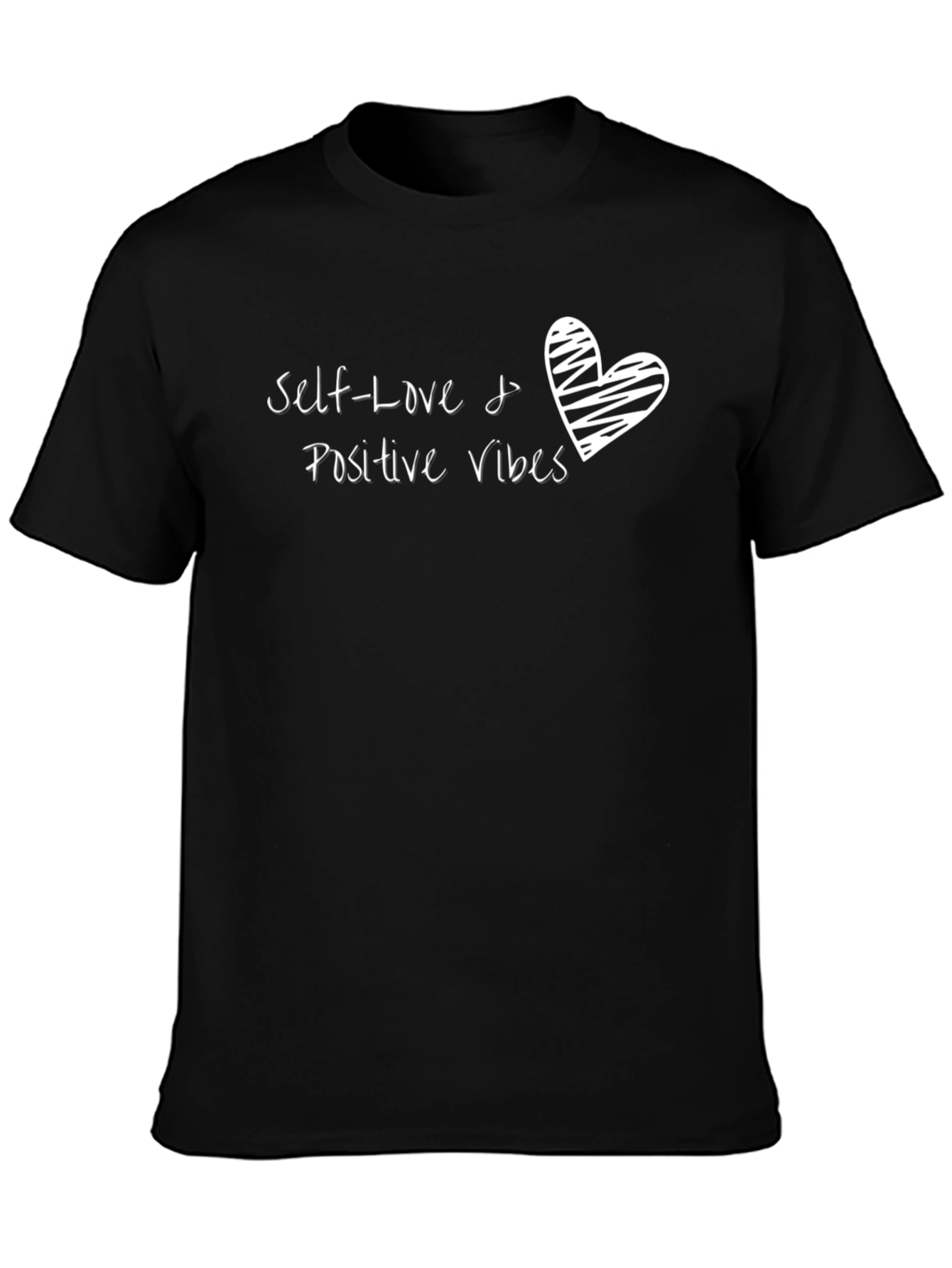 Black Self-Love & Positive Vibes Graphic Tee view 3