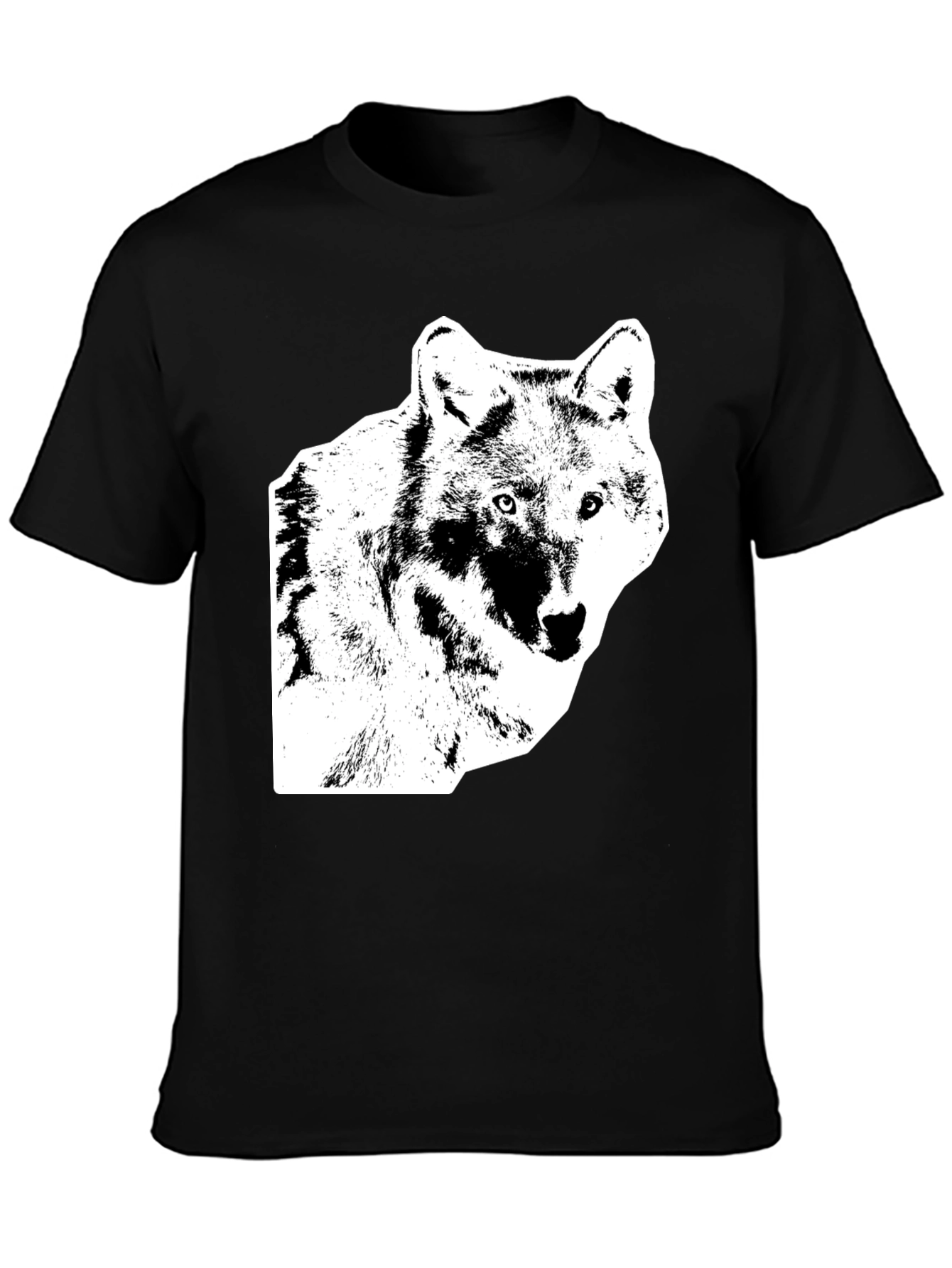 Black Black Wolf Graphic Tee view 3