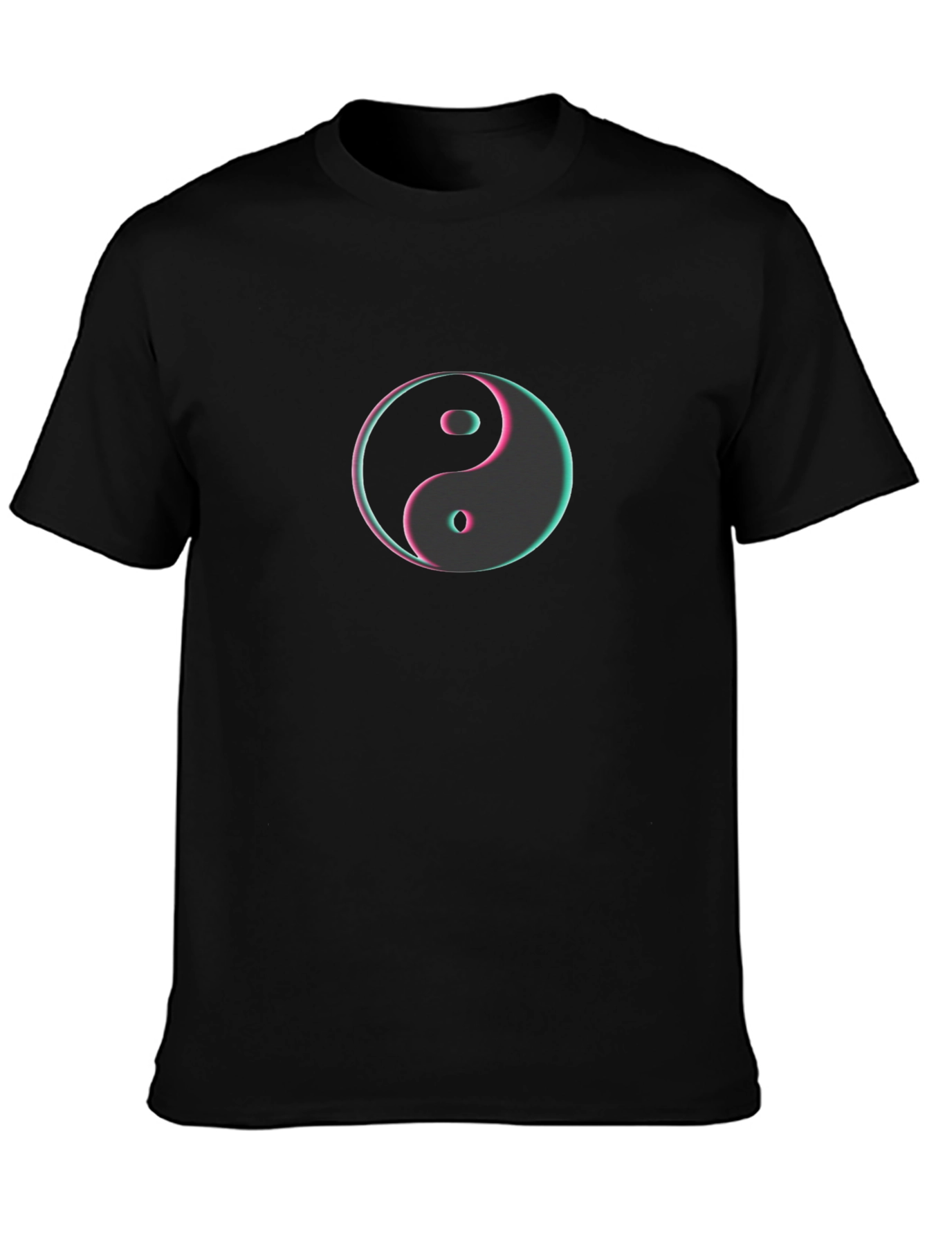 Black Yin Yang Graphic Tee - Stylish Comfort view 3