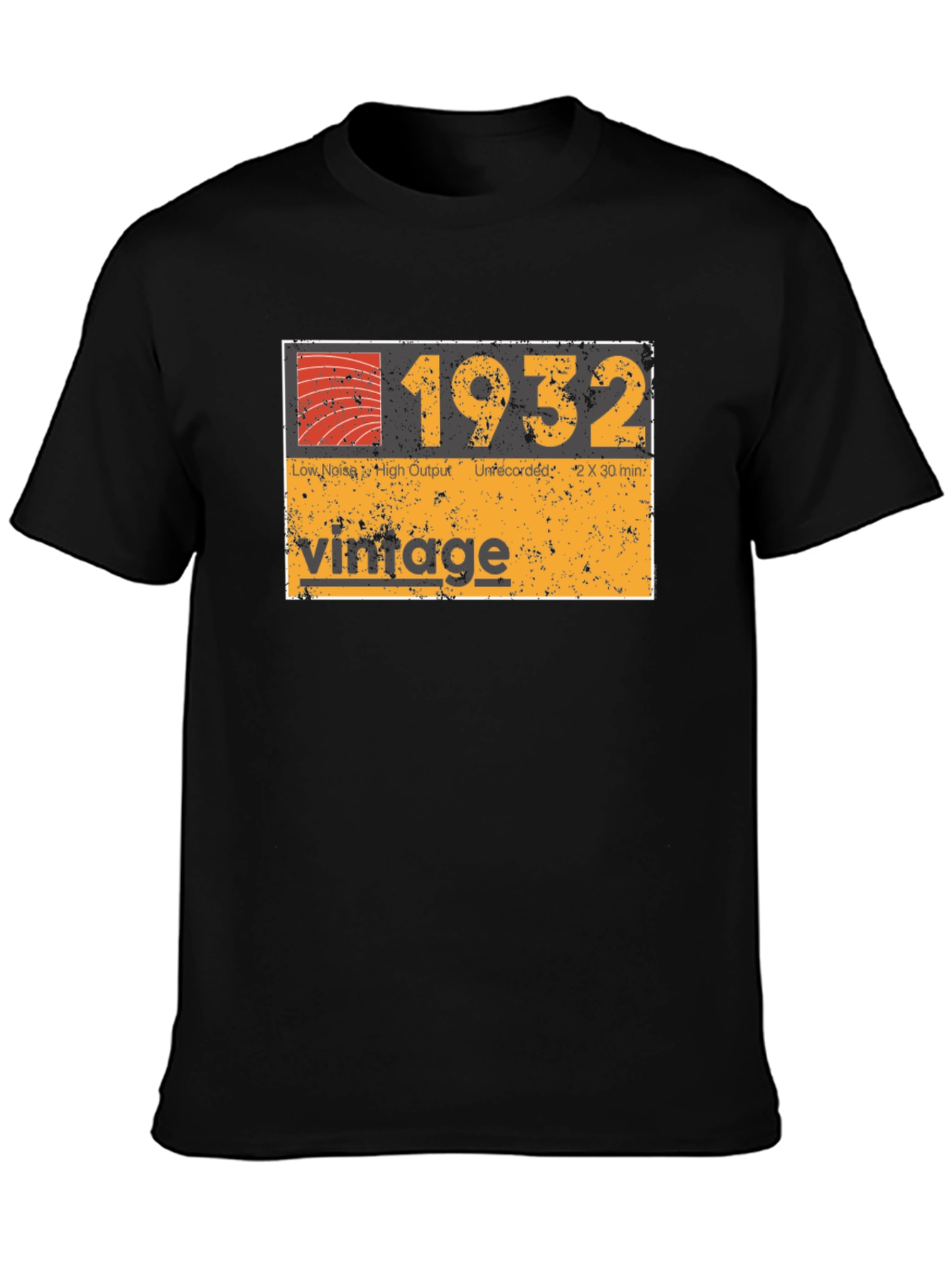 Black Vintage 1932 Graphic Tee view 3