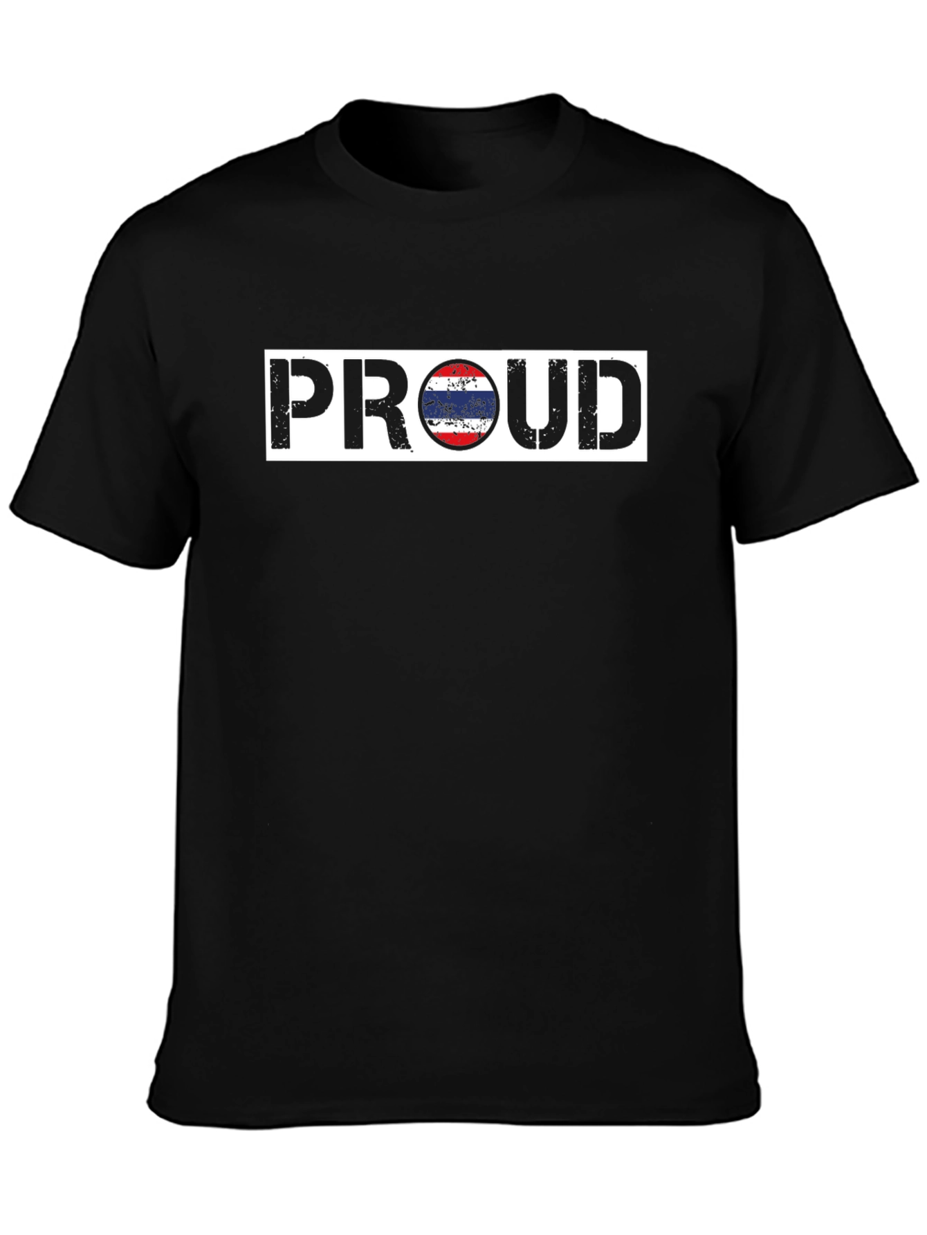 Black Proud Flag Graphic T-Shirt view 3