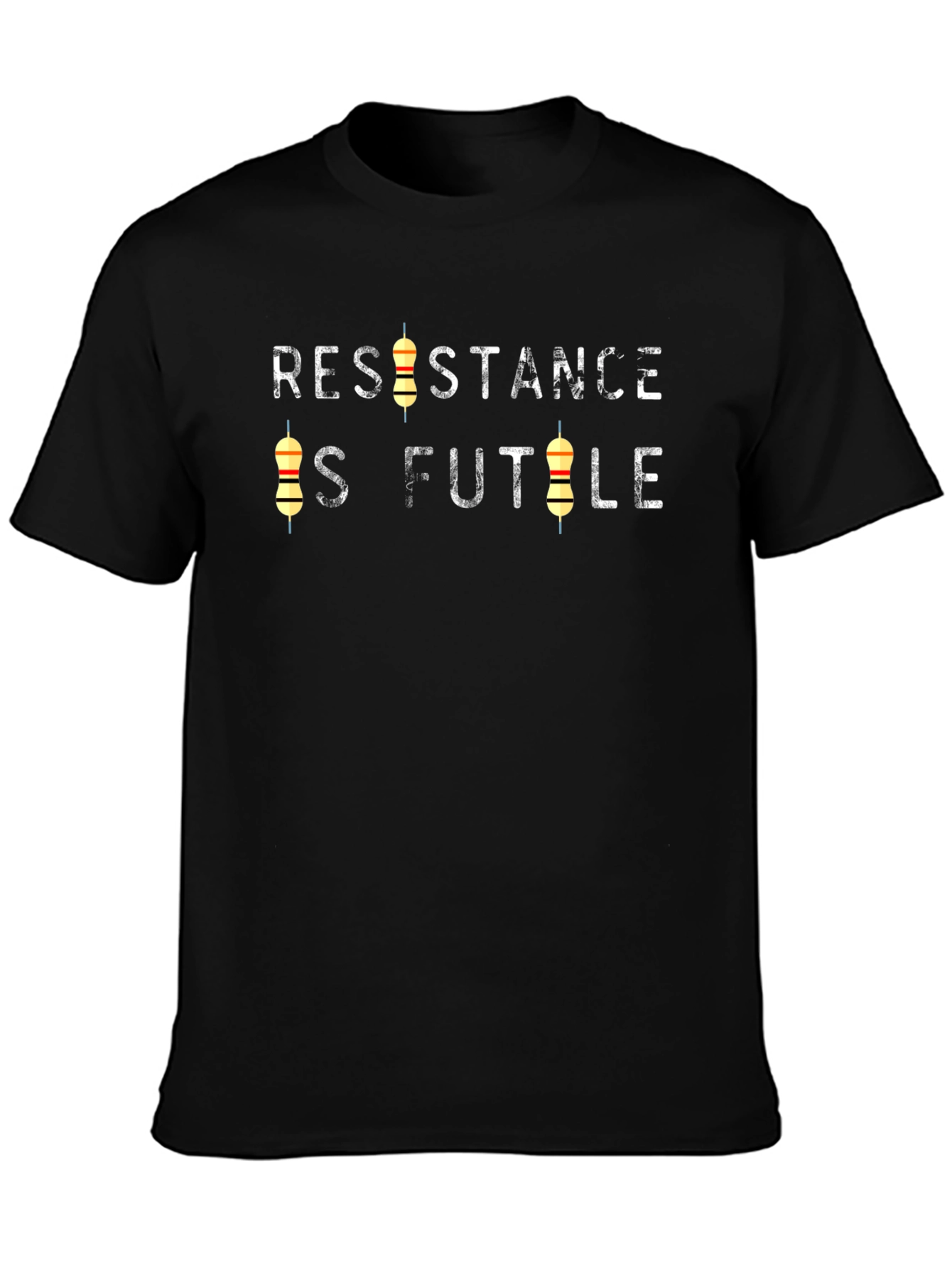 Black Resistance is Futile T-Shirt - Geeky & Comfortable view 3