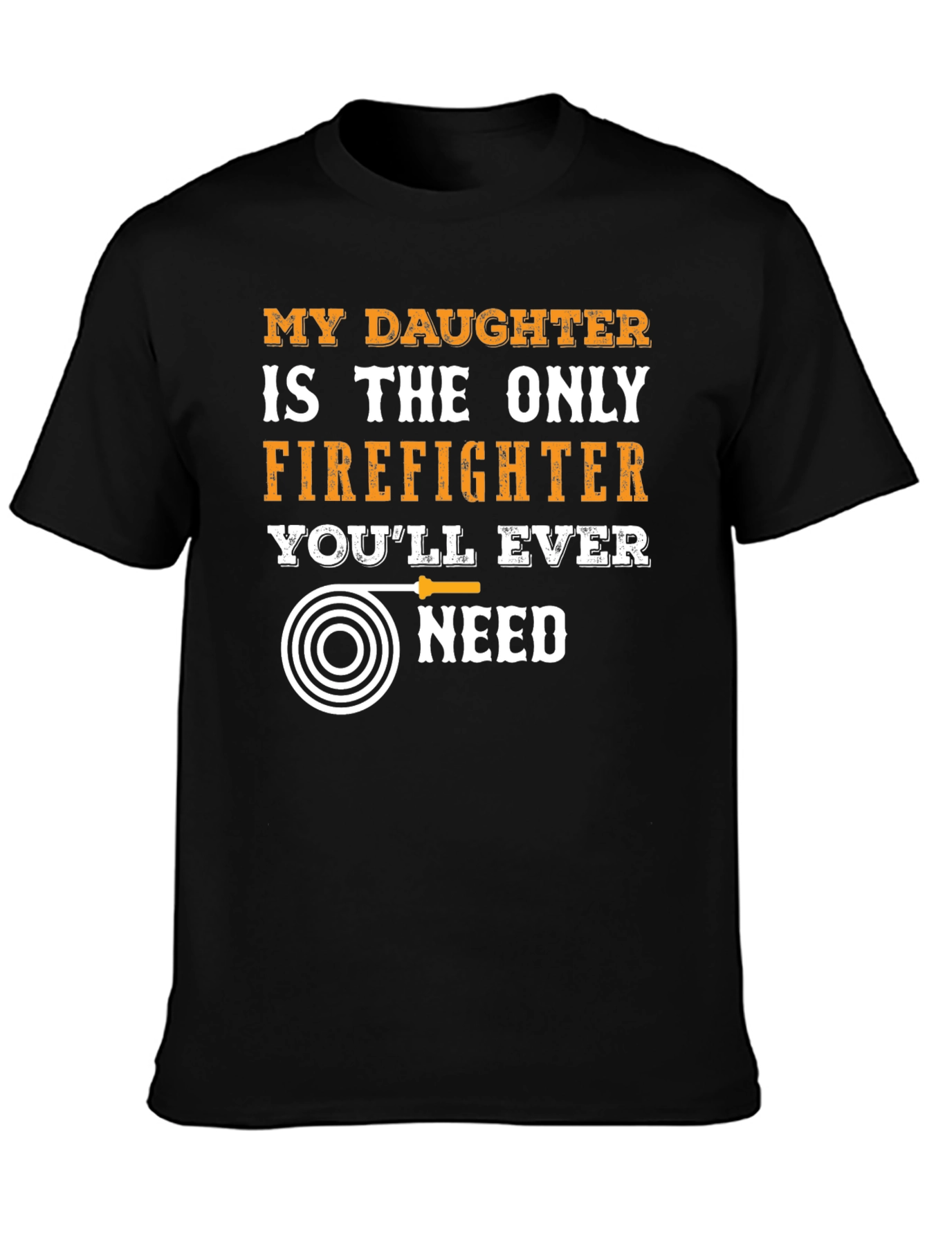 Black Firefighter's Daughter T-Shirt - Heroic Pride Tee view 3