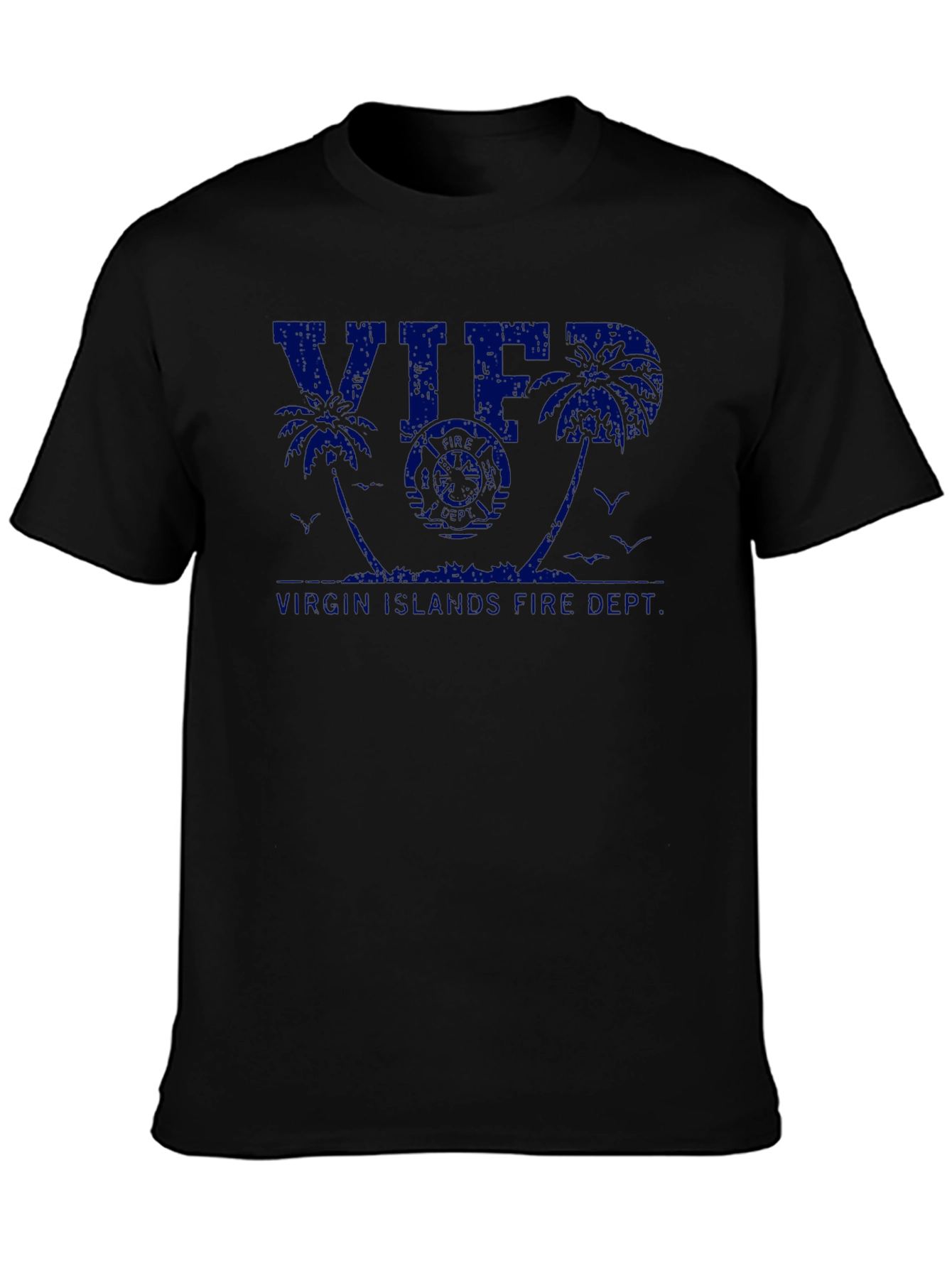 Virgin Islands Fire Dept. Black T-Shirt - 3