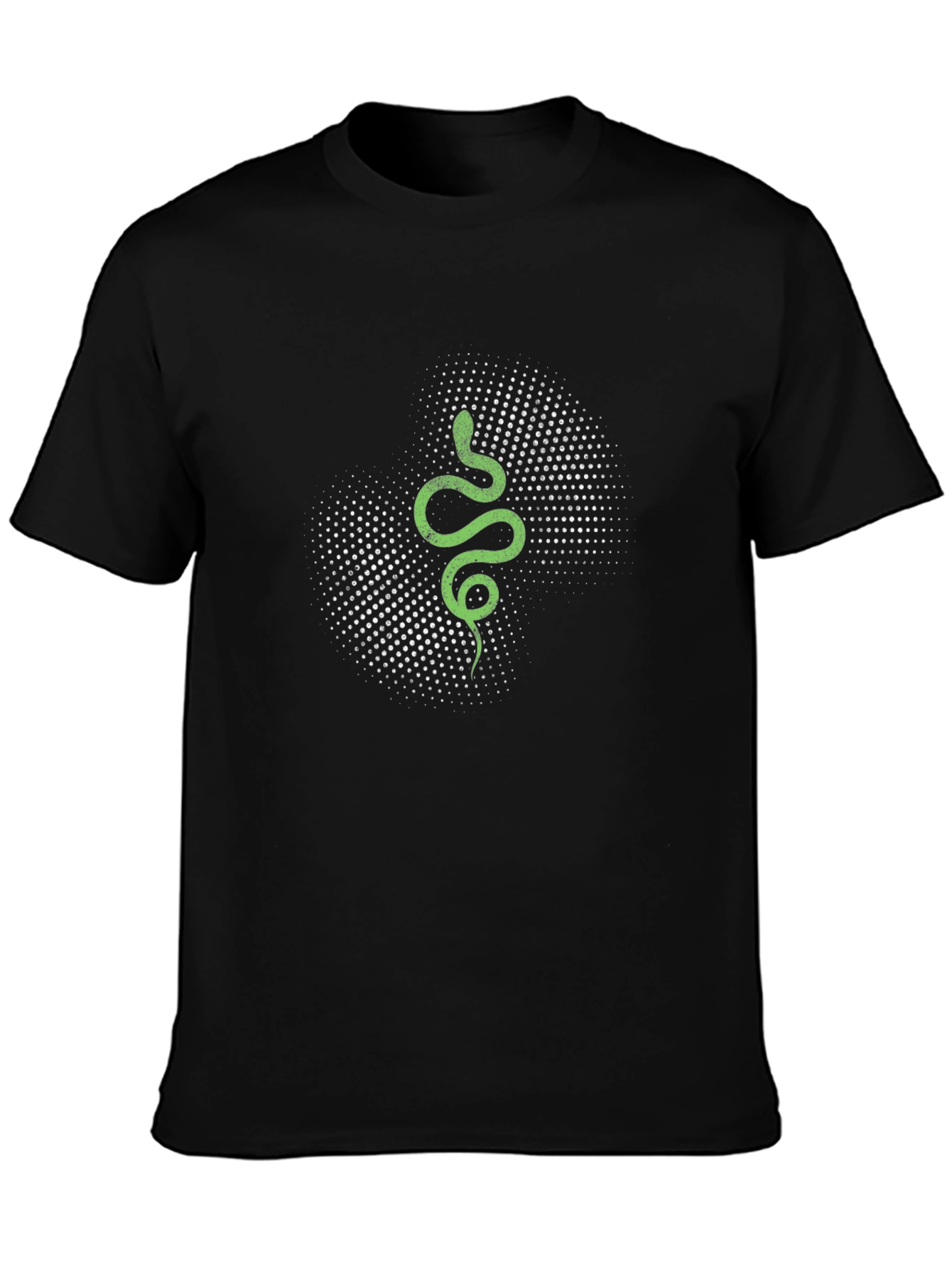 Black Snake Graphic Tee - Modern Black T-Shirt view 3