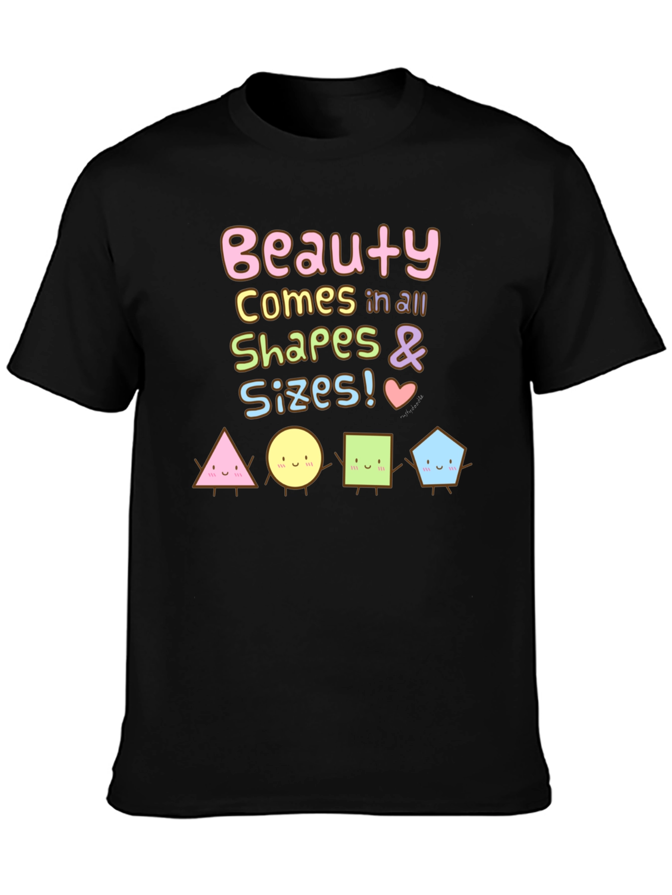Black Beauty in All Shapes & Sizes T-Shirt view 3