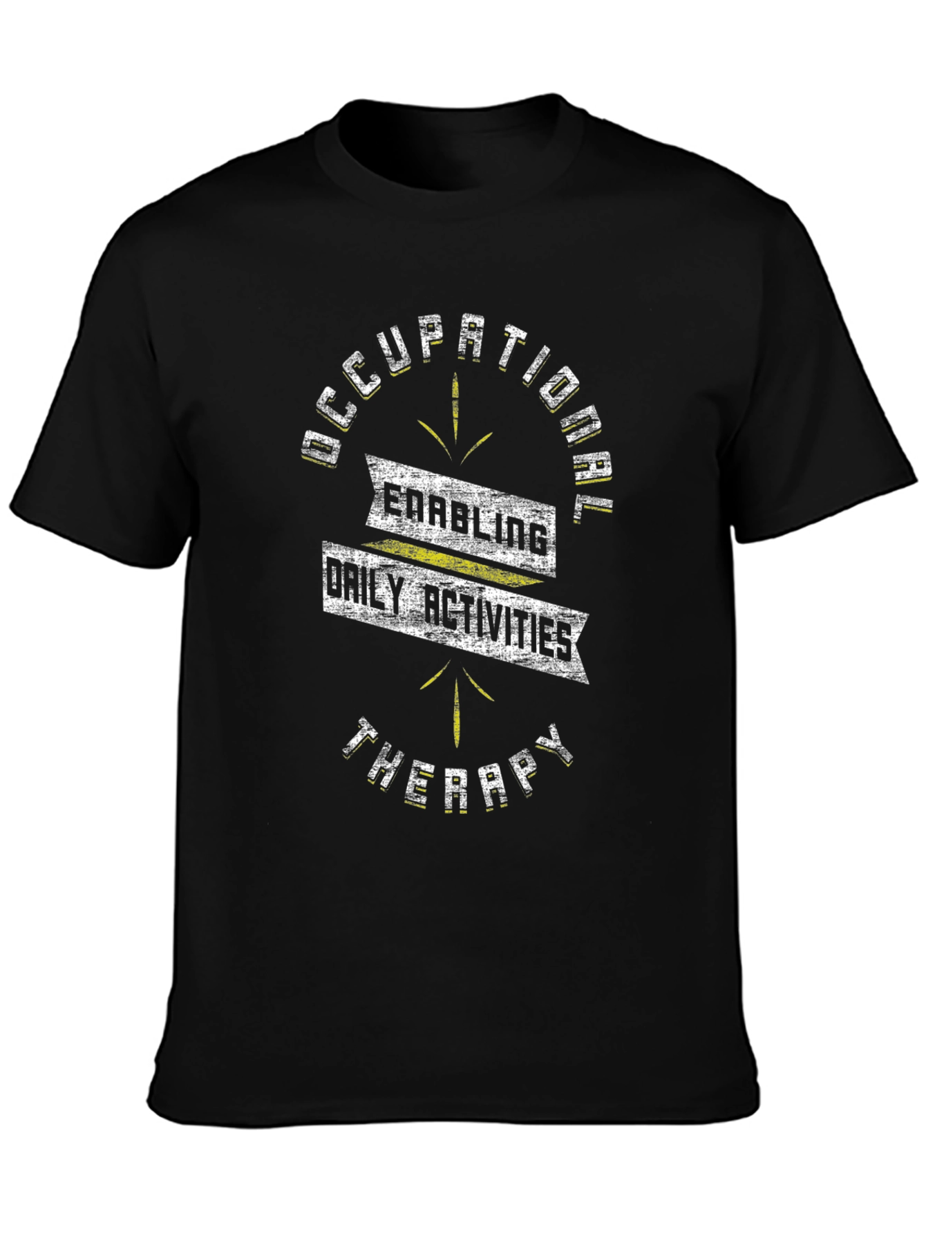 Black Occupational Therapy T-Shirt - Daily Activities view 3