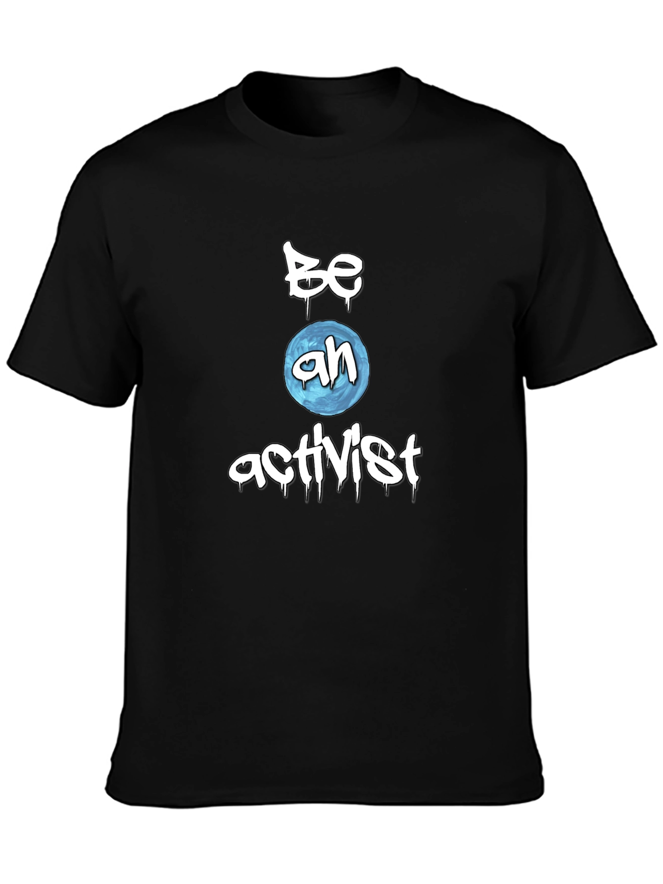 Black Be an Activist Black T-Shirt view 3