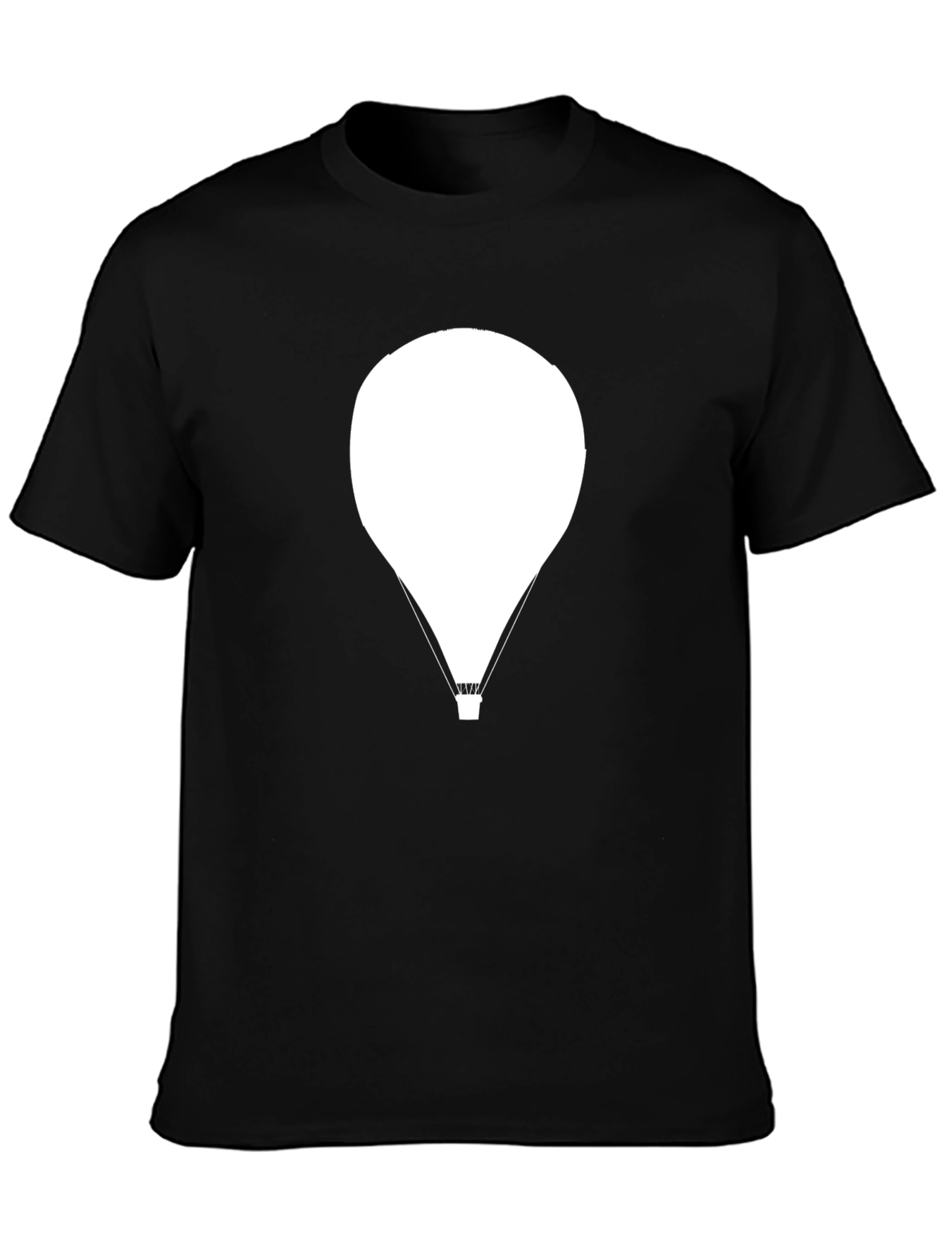 Black Black Tee with Hot Air Balloon Graphic view 3