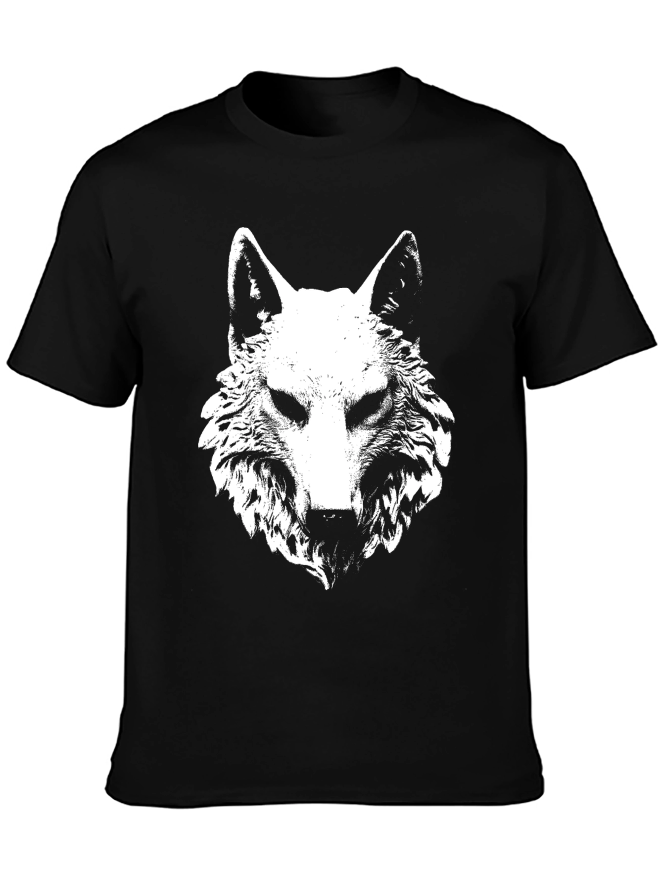 Black Black Wolf Graphic T-Shirt view 3
