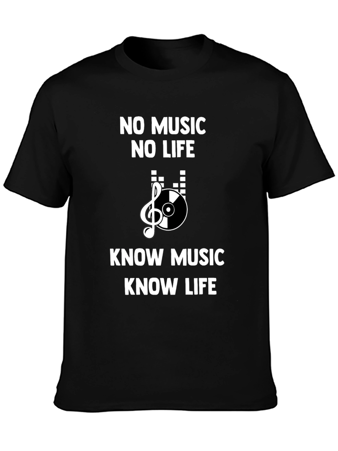 Black Music Lover's Graphic Tee: Know Music, Know Life view 3