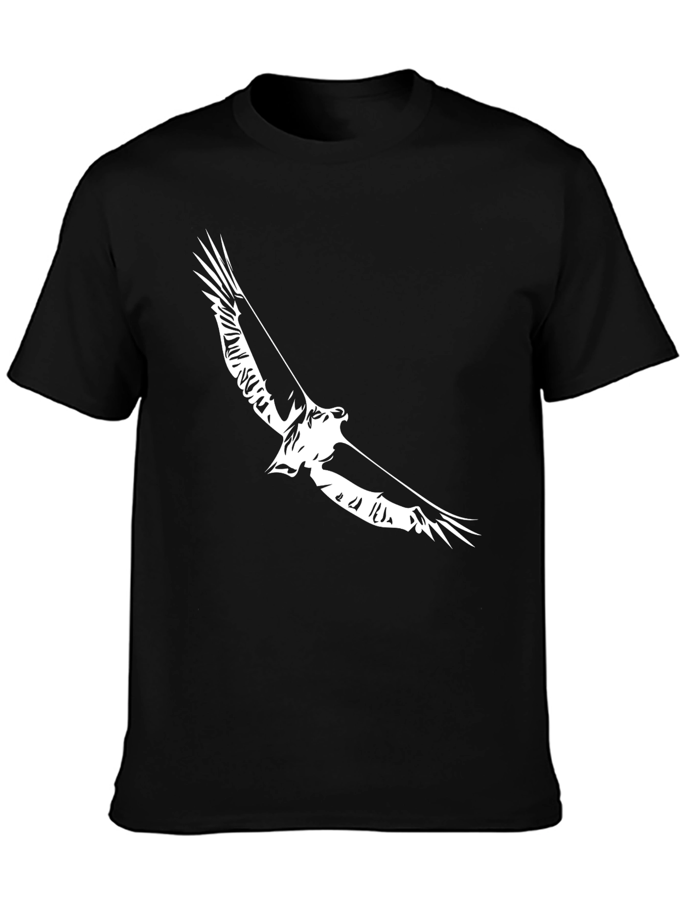 Black Black Eagle Graphic Tee - Stylish Men's T-Shirt view 3