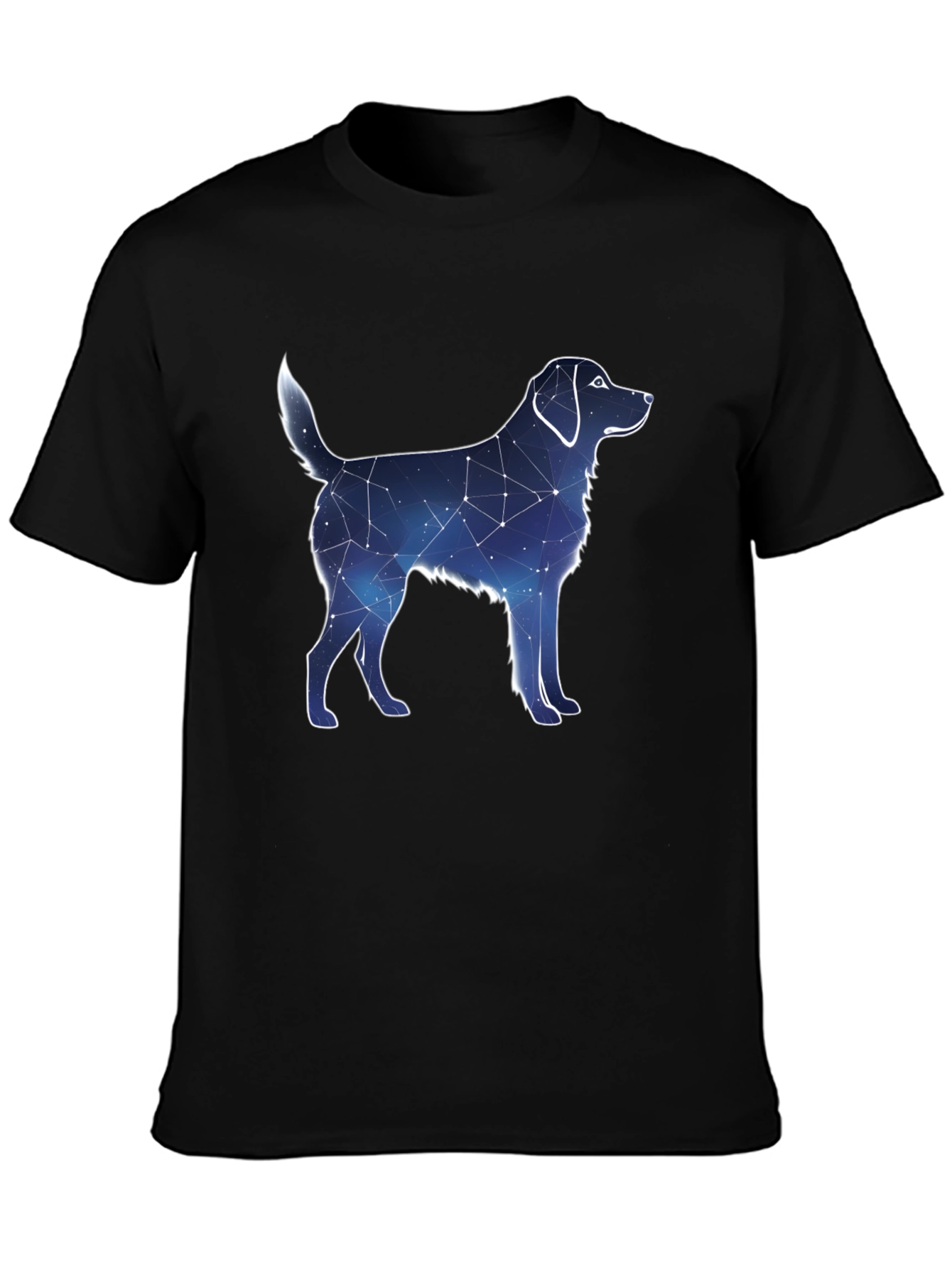 Black Constellation Dog Graphic Tee - Black view 3