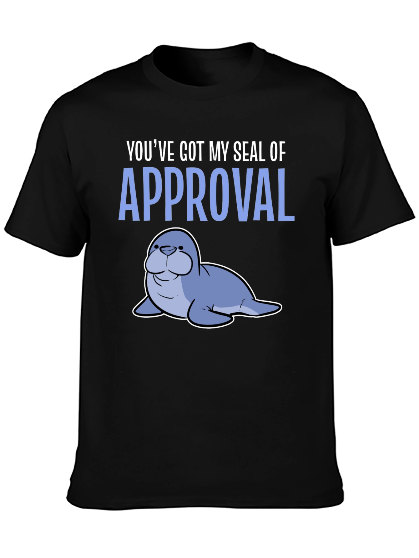 Black Seal of Approval Graphic T-Shirt view 3