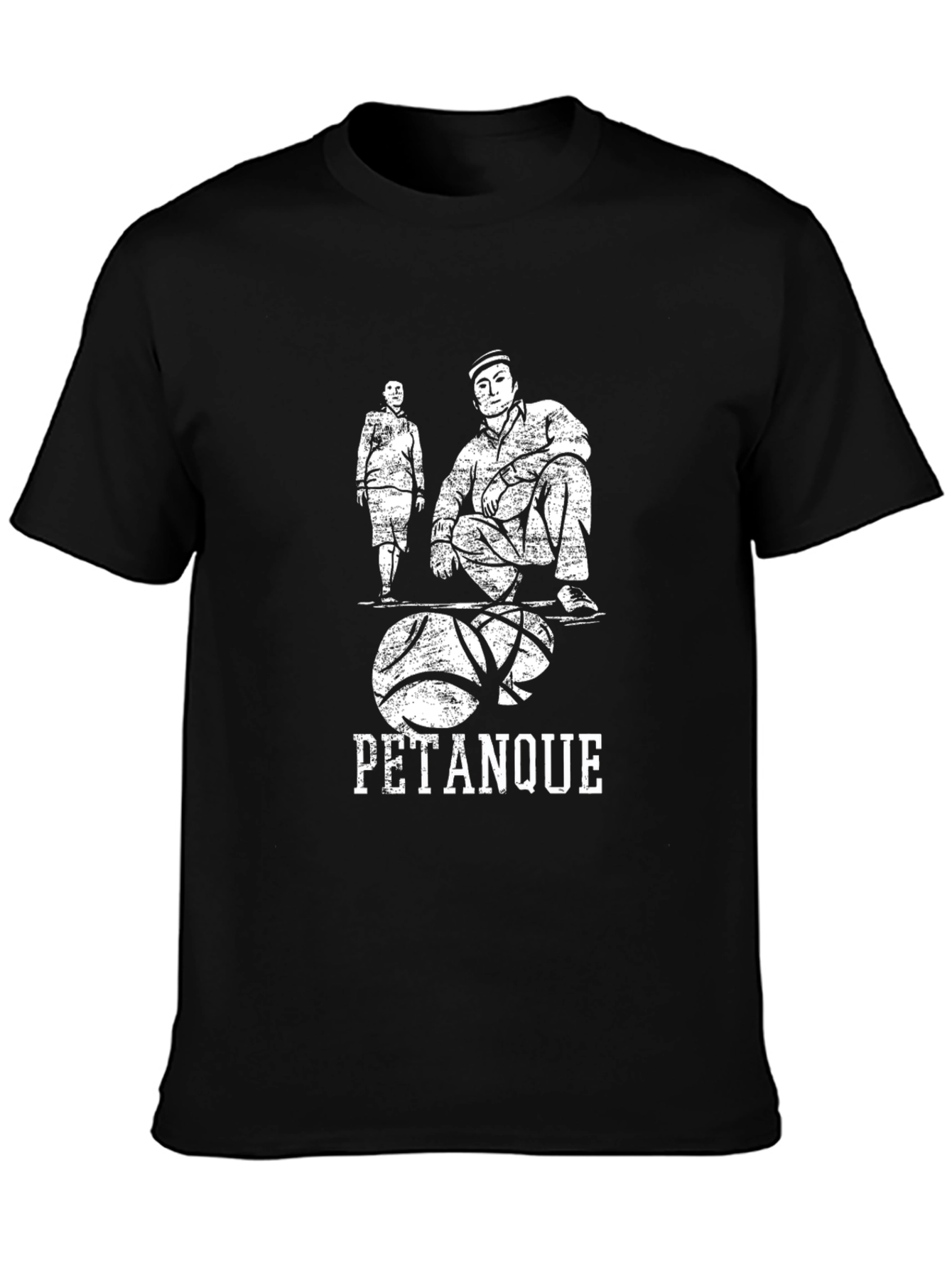 Pétanque Graphic Tee - Casual Black T-Shirt - 3