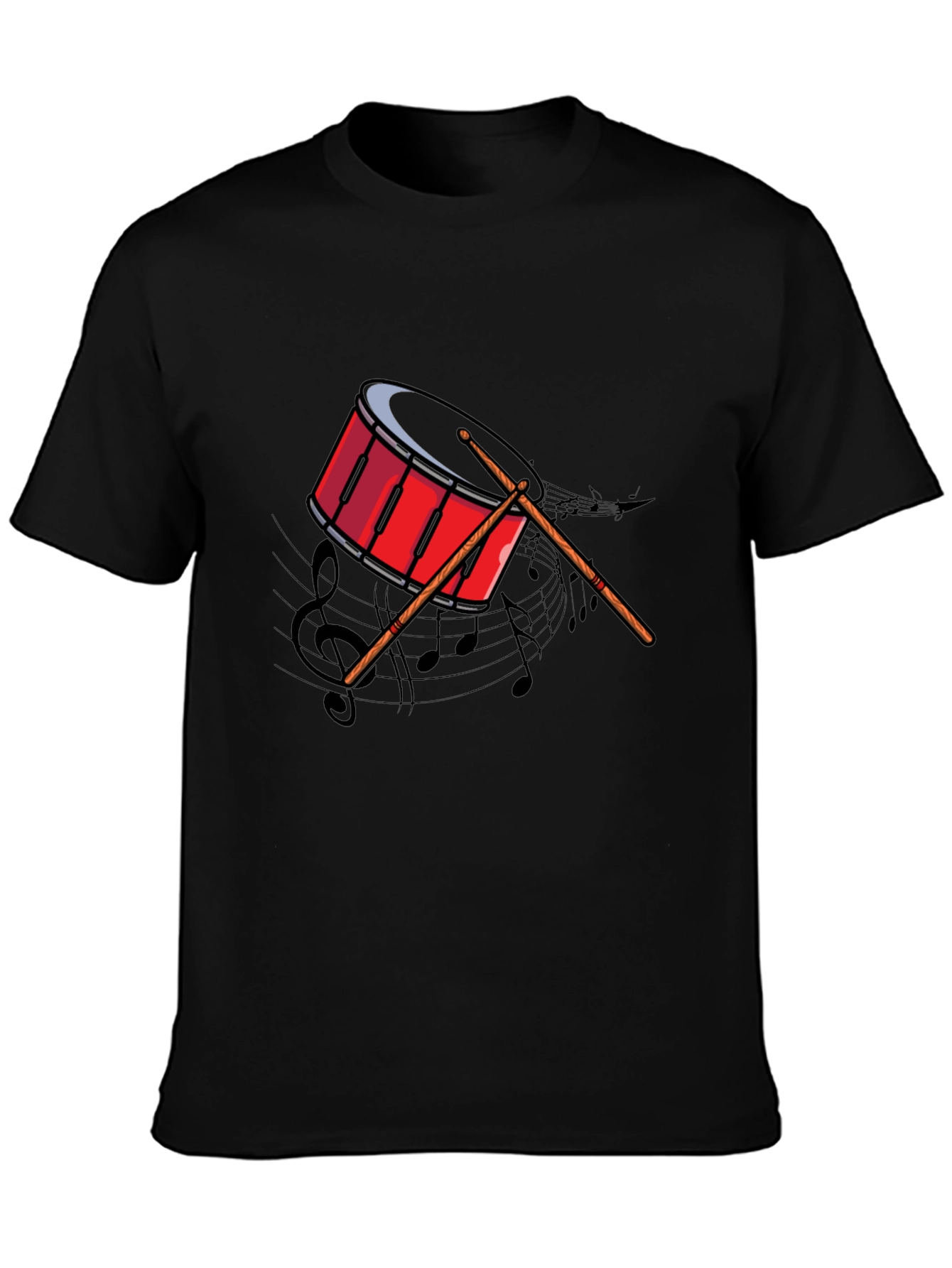 Drum Graphic Tee - Music Lover's T-Shirt - 3