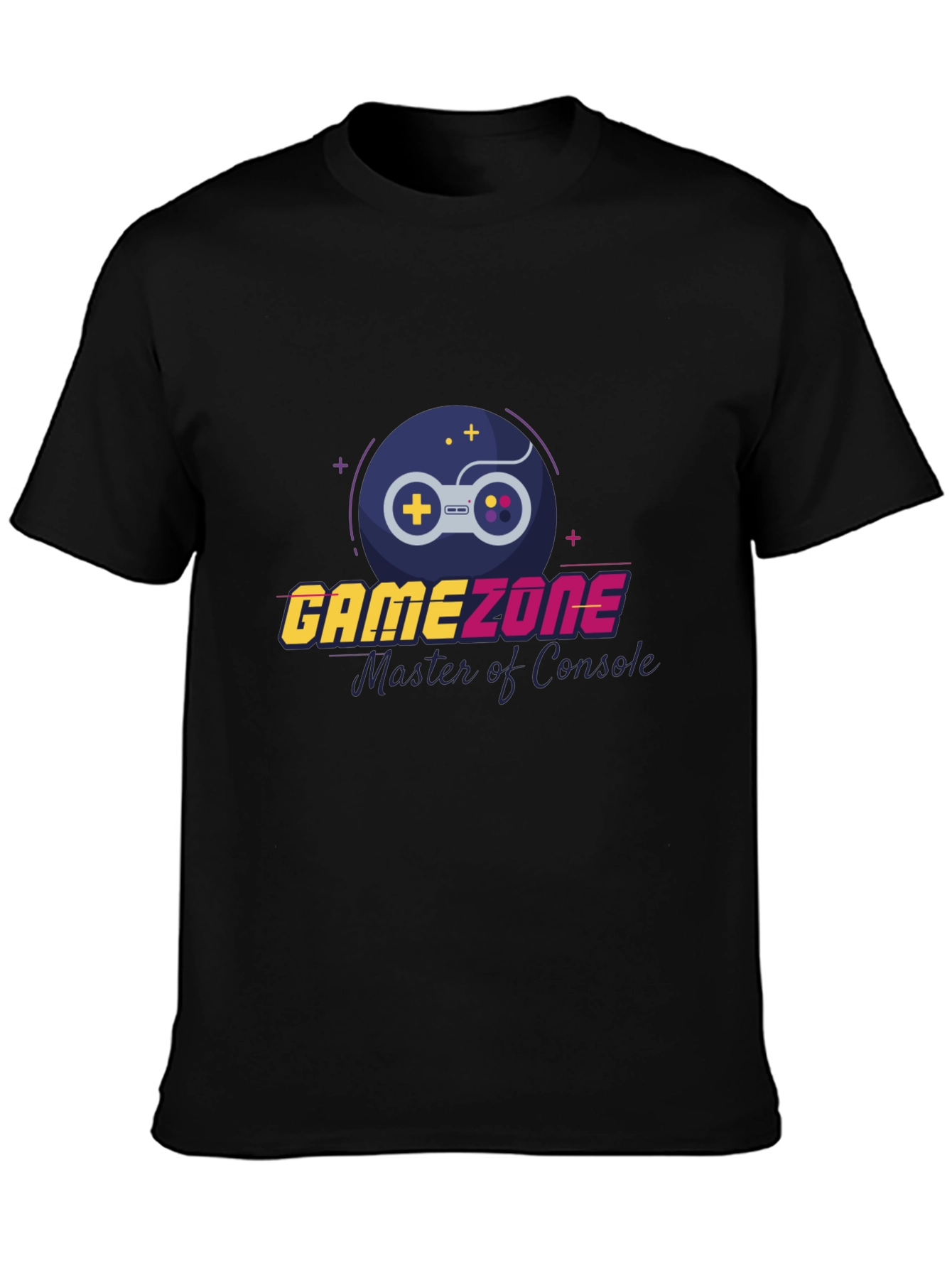 Black Game Zone T-Shirt - Gamer Style view 3
