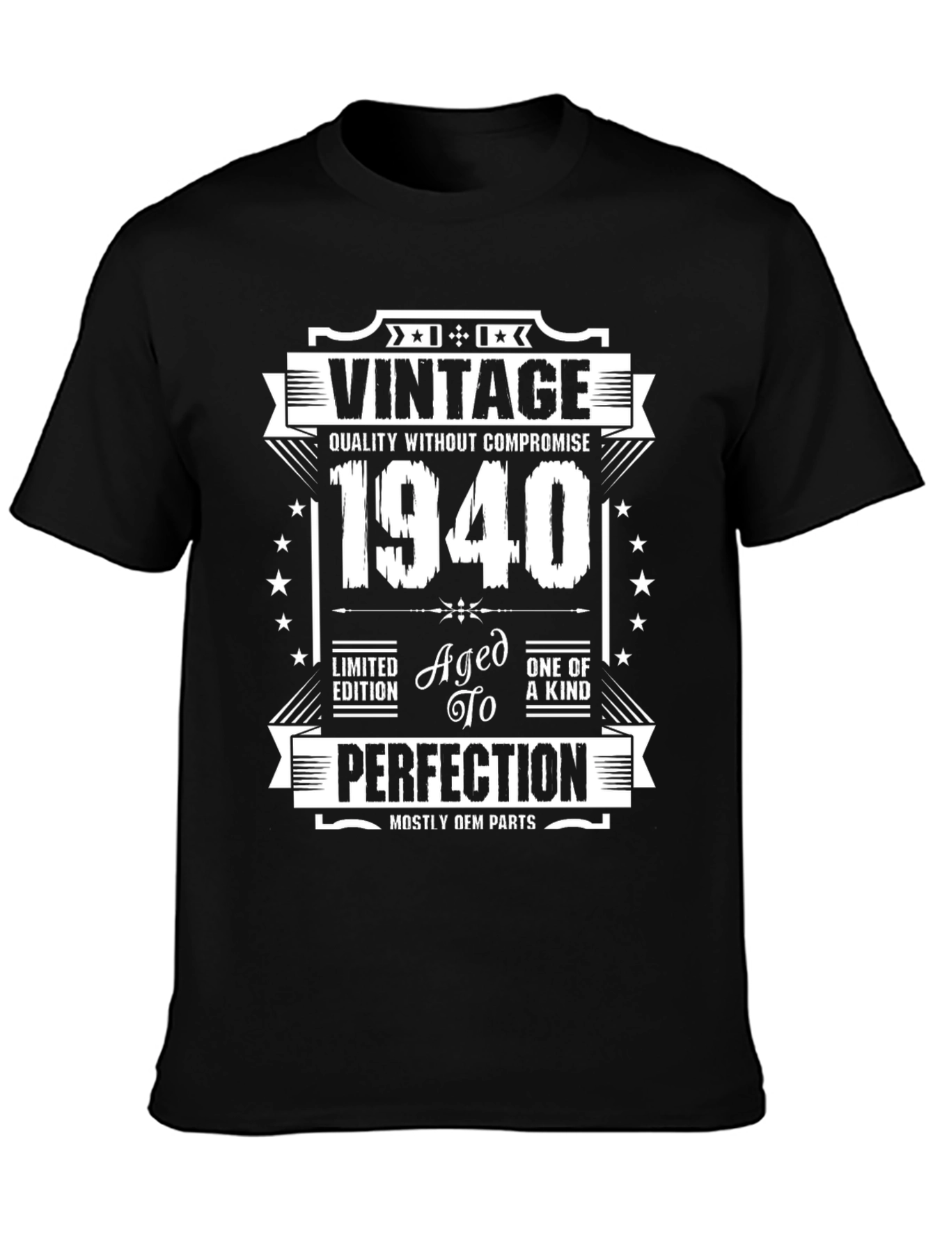 Vintage 1940 Aged to Perfection T-Shirt - 3