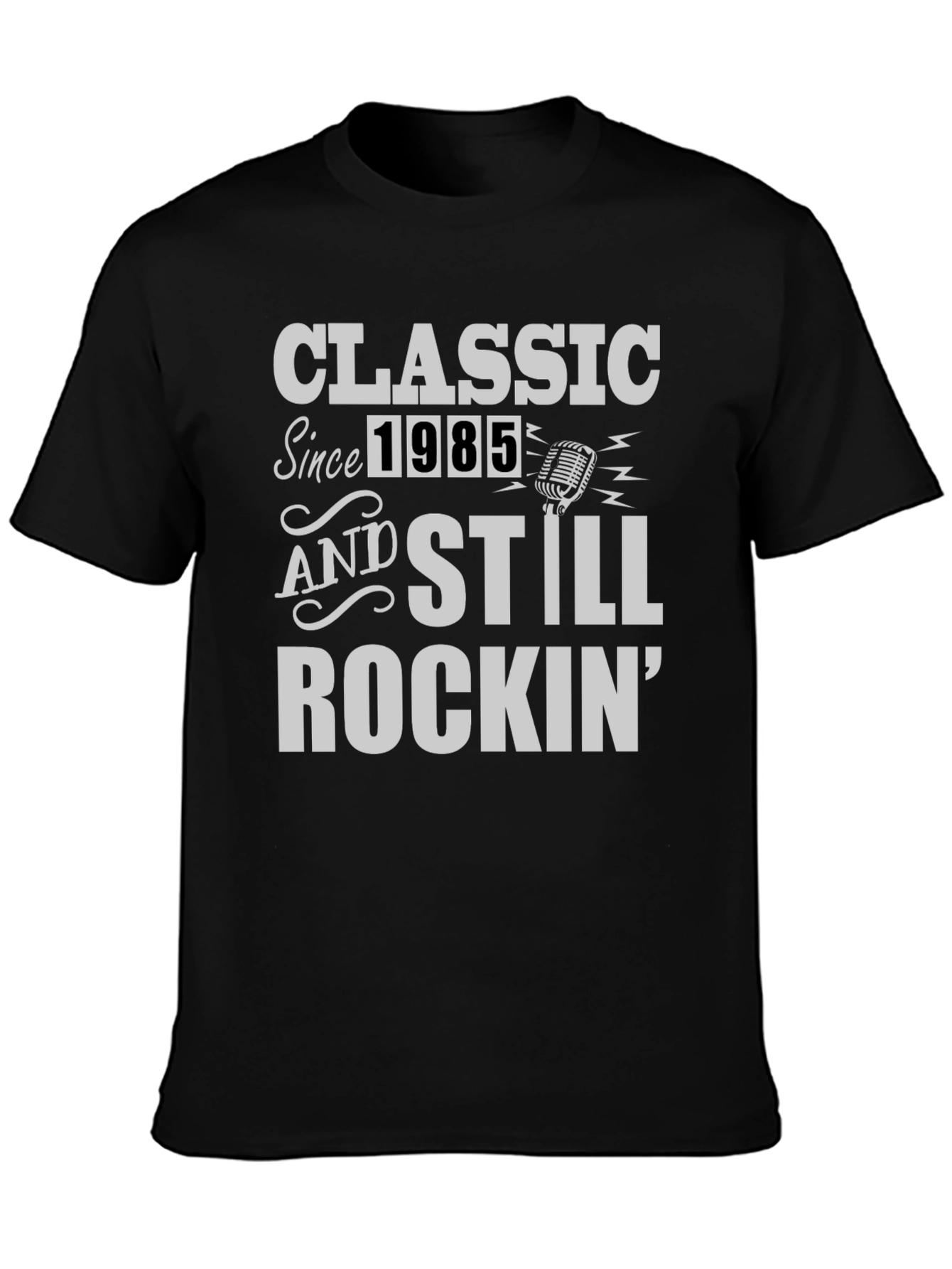 Black Classic Since 1985 Graphic T-Shirt view 3