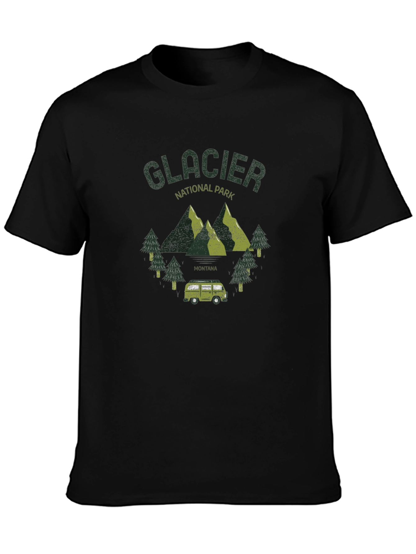Black Glacier National Park Graphic T-Shirt view 3