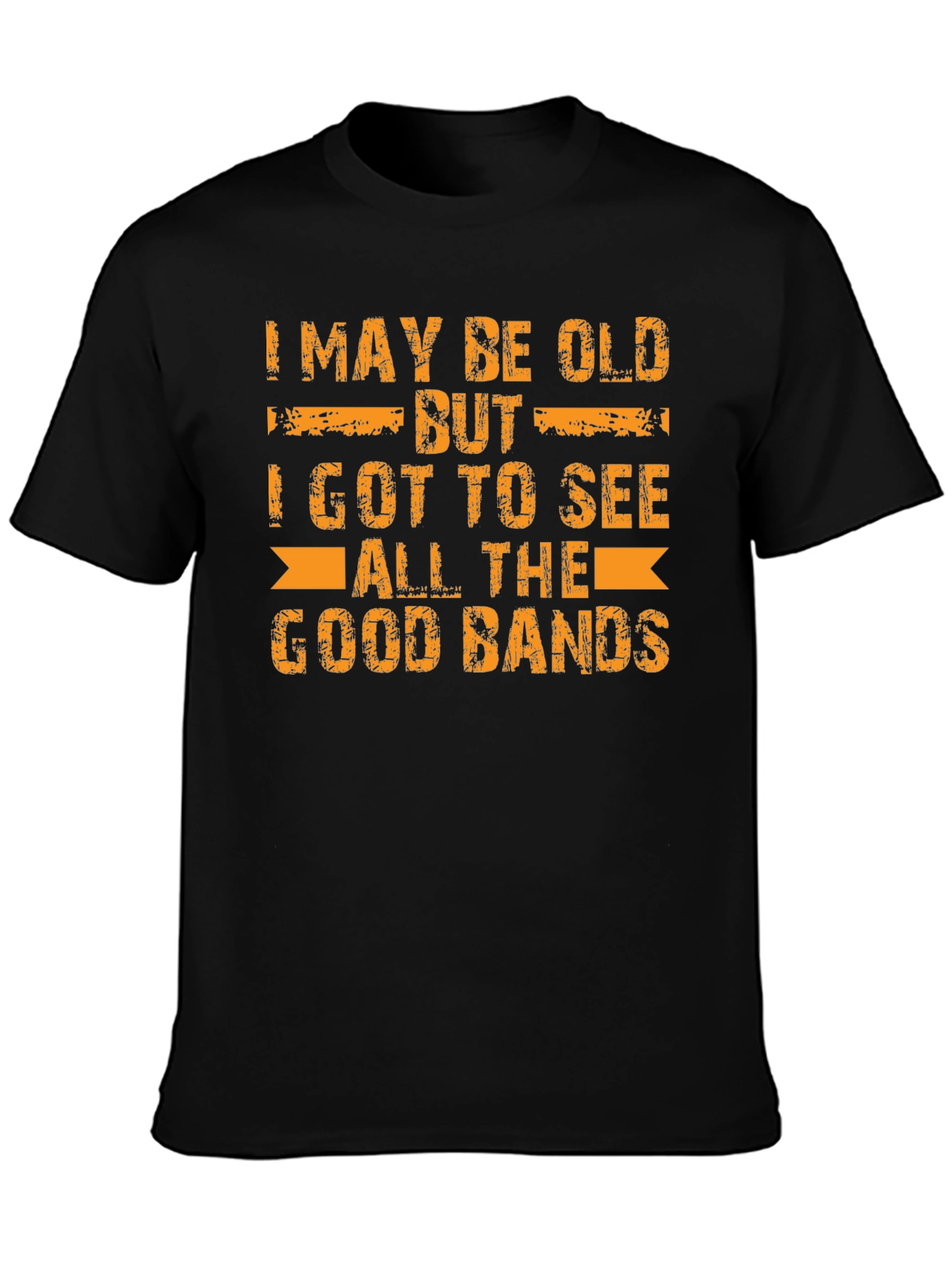 Black I May Be Old T-Shirt view 3