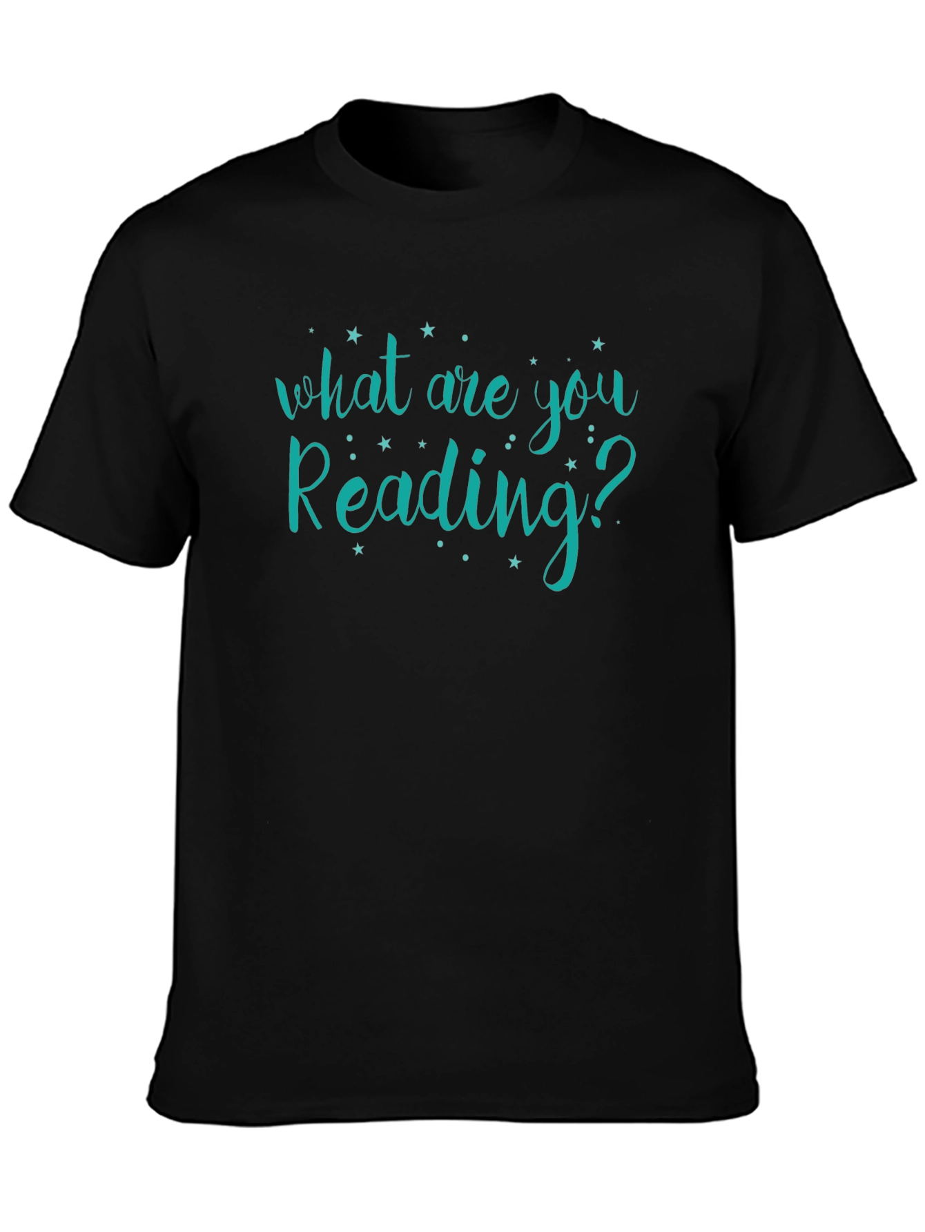 Black What Are You Reading? Graphic Tee - Unisex view 3