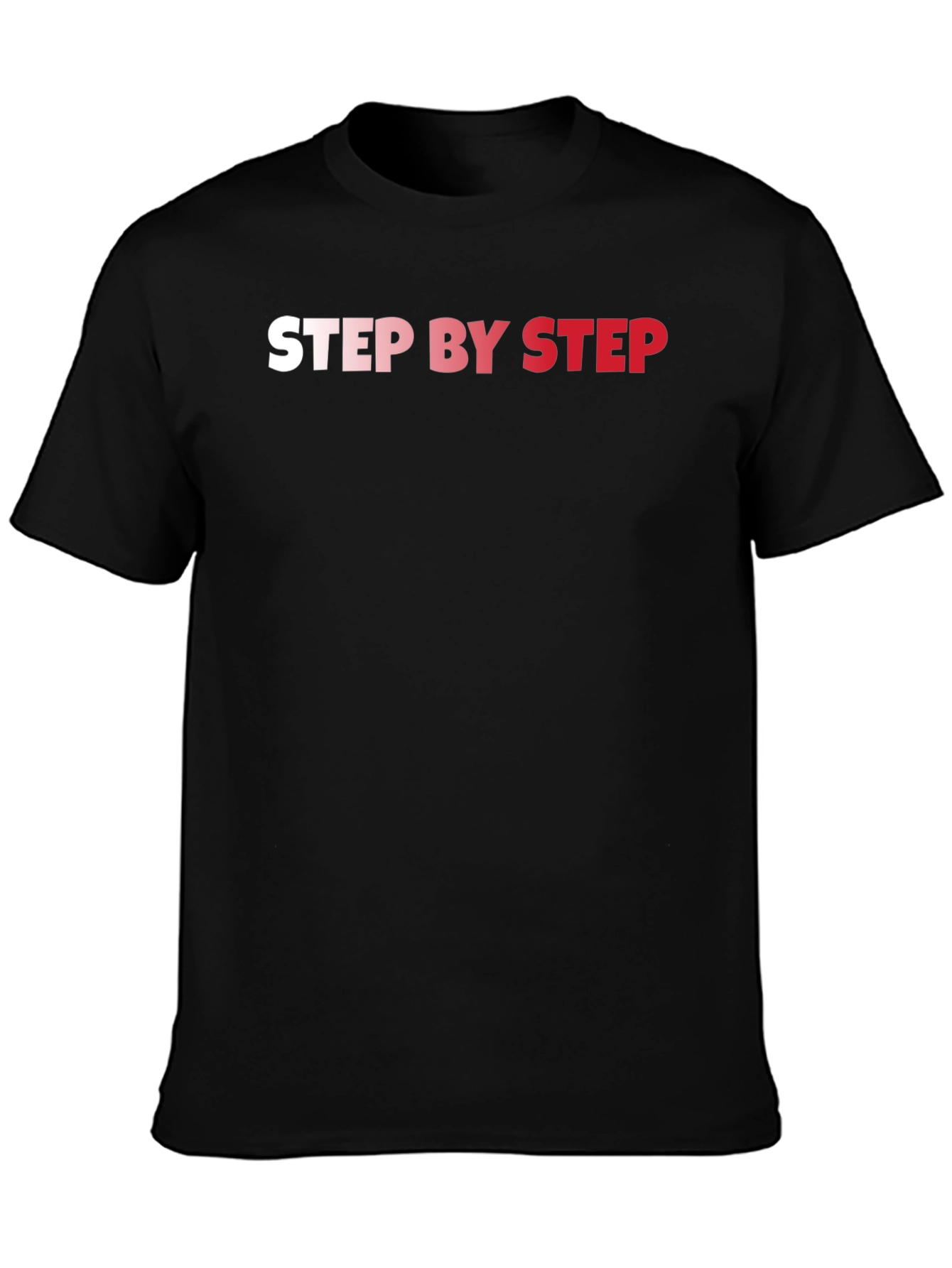 Black Step By Step Black Graphic T-Shirt view 3