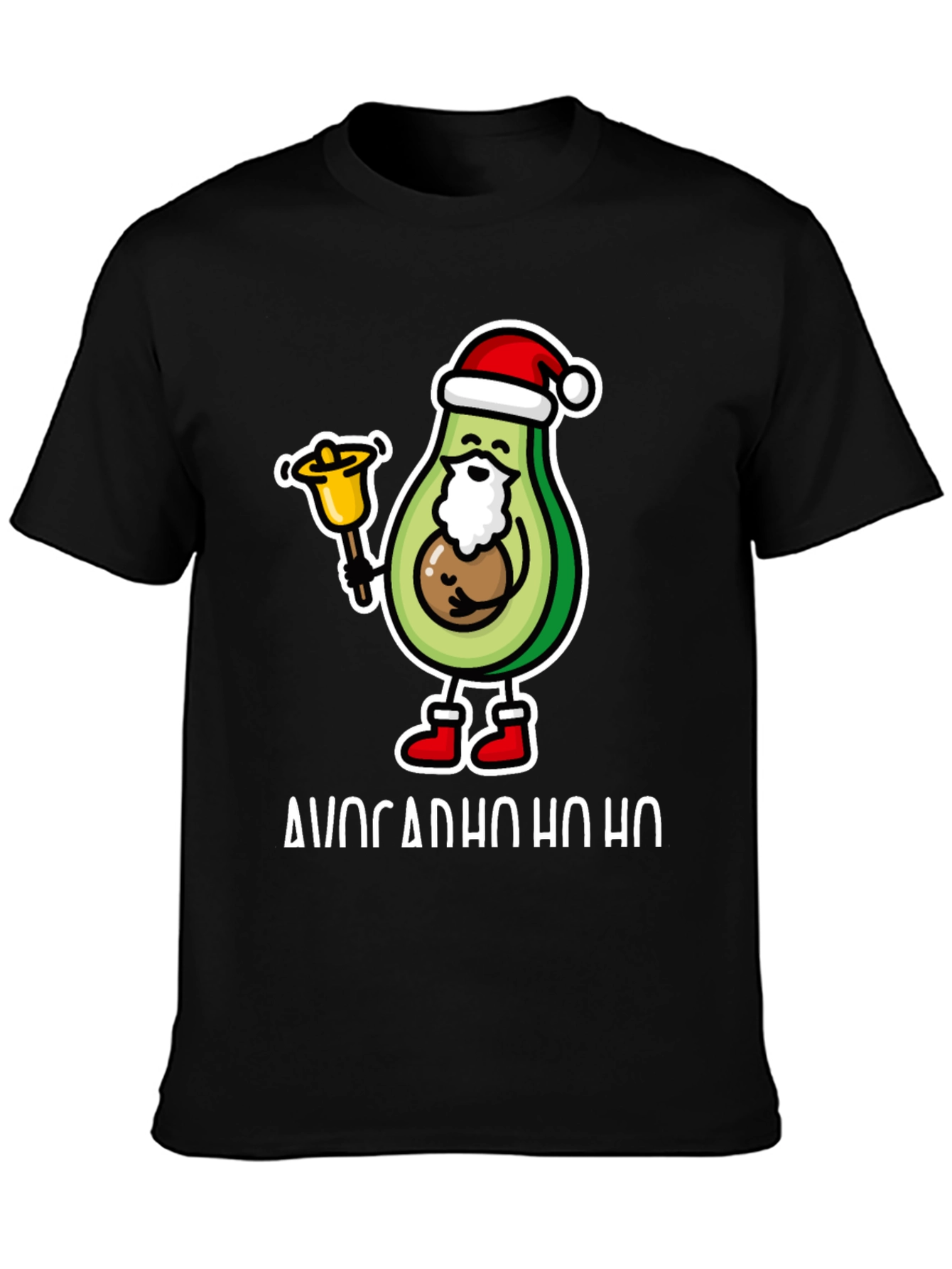 Avocado Ho Ho Ho Christmas T-Shirt - 3