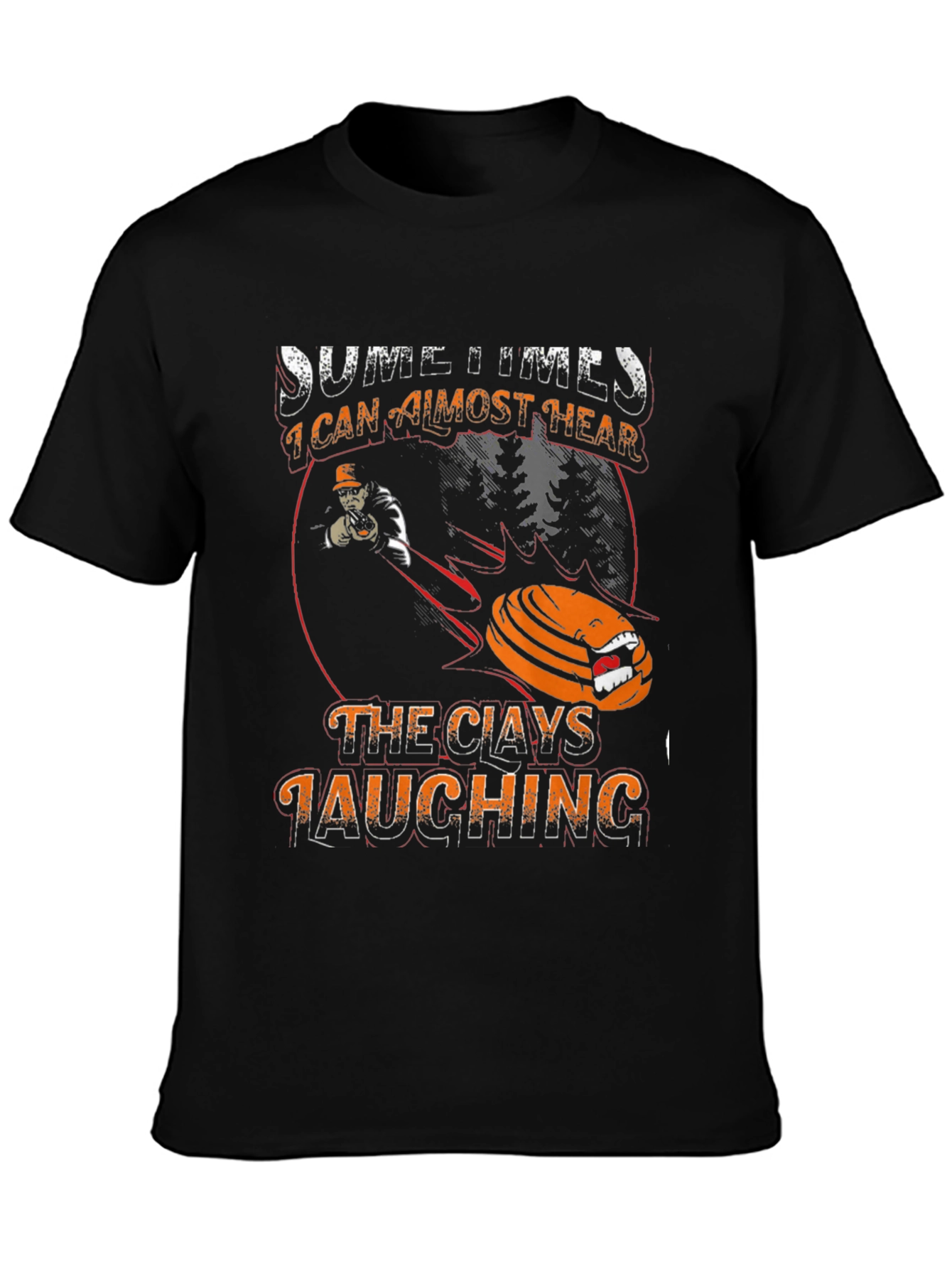 Black Clays Laughing Graphic Tee | Target Shooting Shirt view 3