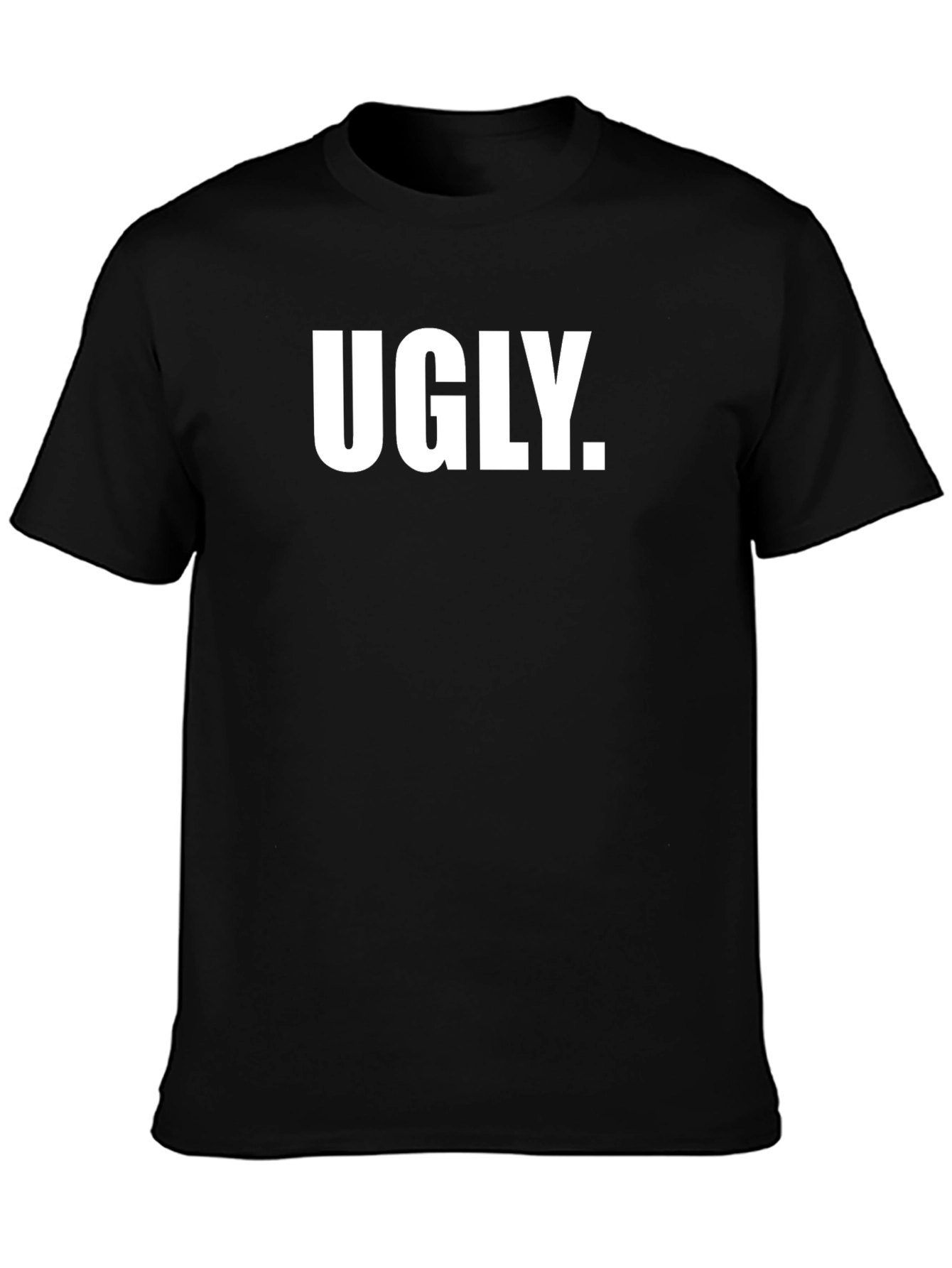 Black Ugly Graphic Tee - Bold Statement T-Shirt view 3