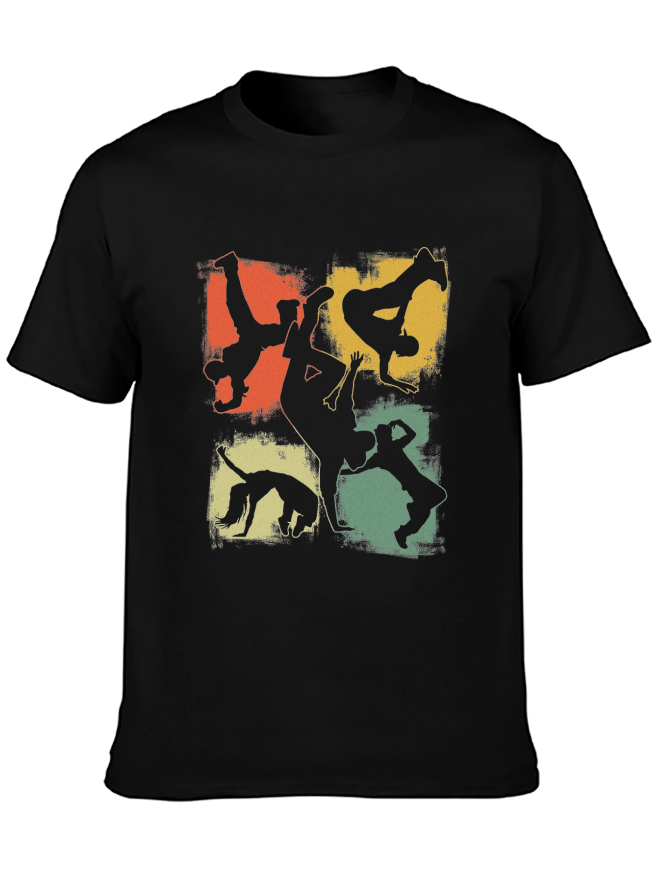 Black Retro Breakdance T-Shirt view 3