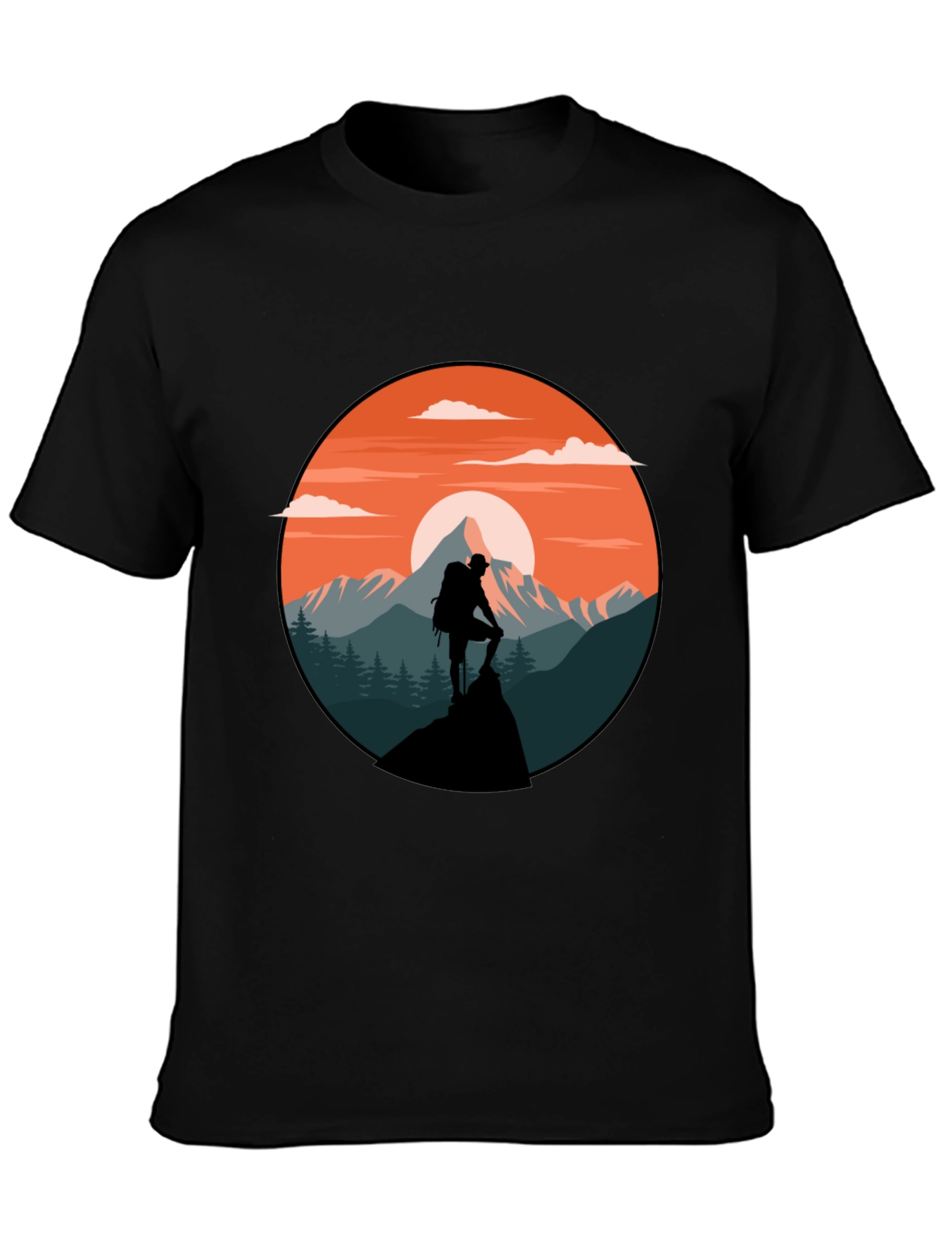 Black Mountain Hiker Graphic T-Shirt view 3