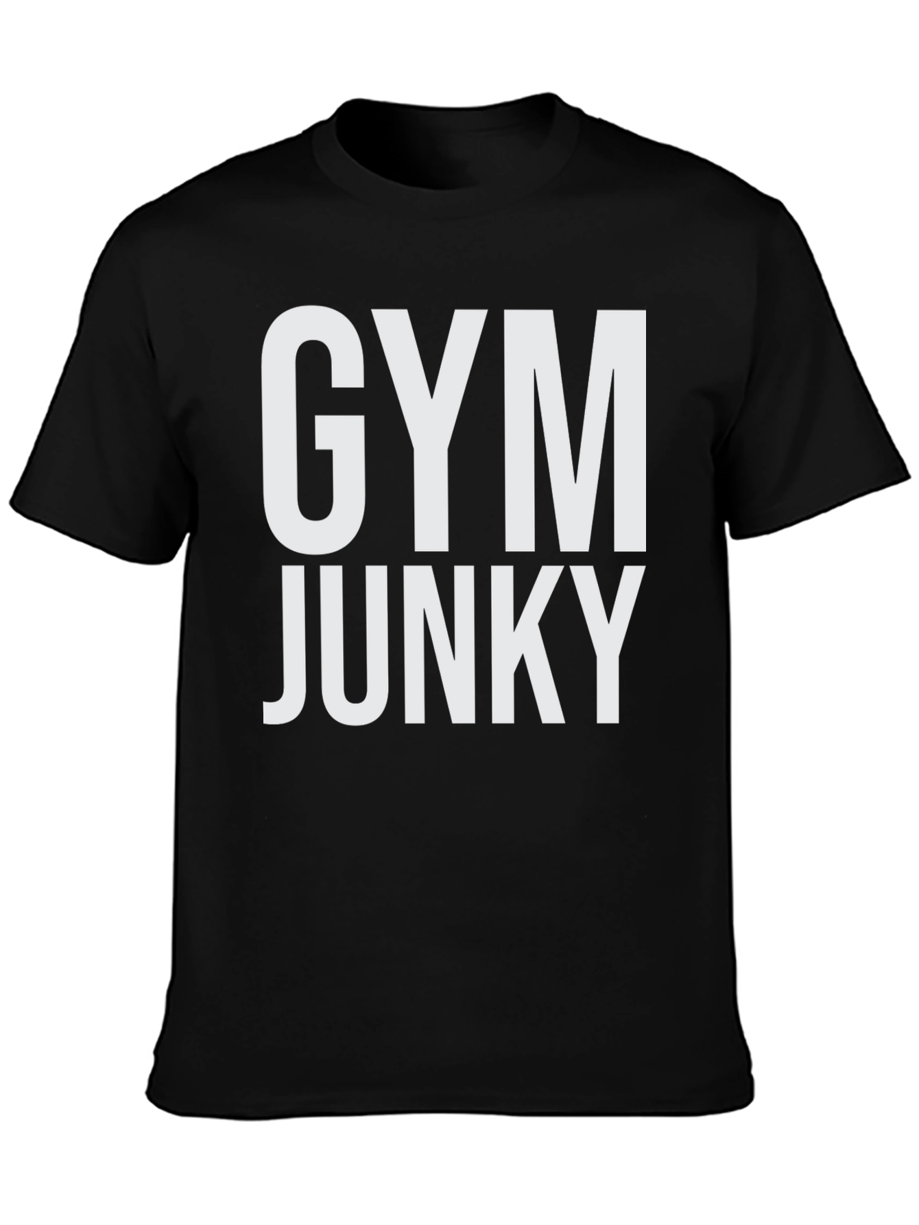 Black Gym Junky Graphic Tee - Black view 3