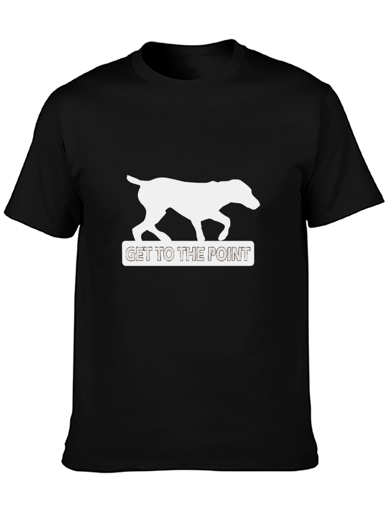 Black Get To The Point Dog Graphic Tee - Black view 3