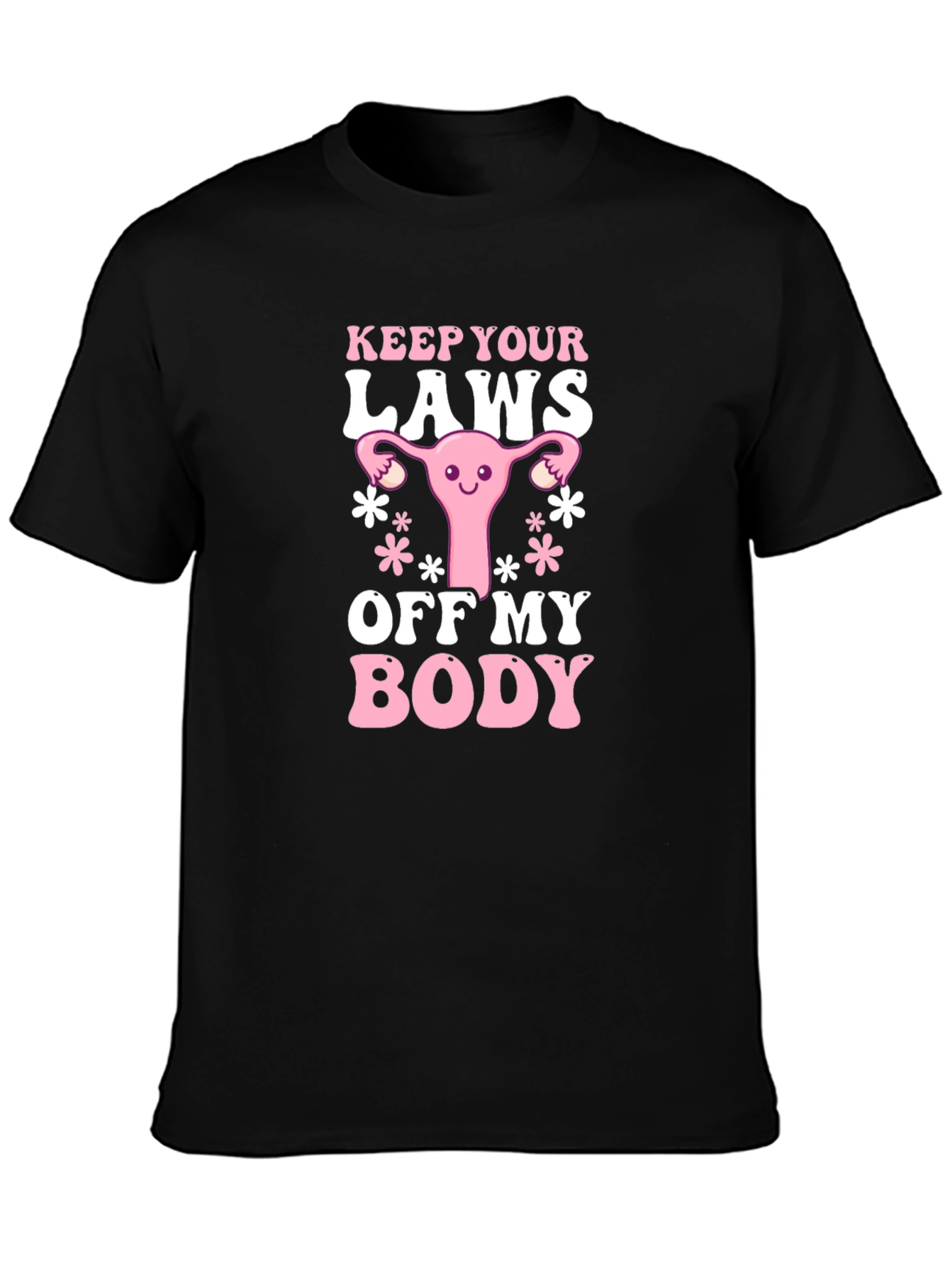 Black Feminist Keep Your Laws Off My Body T-Shirt view 3