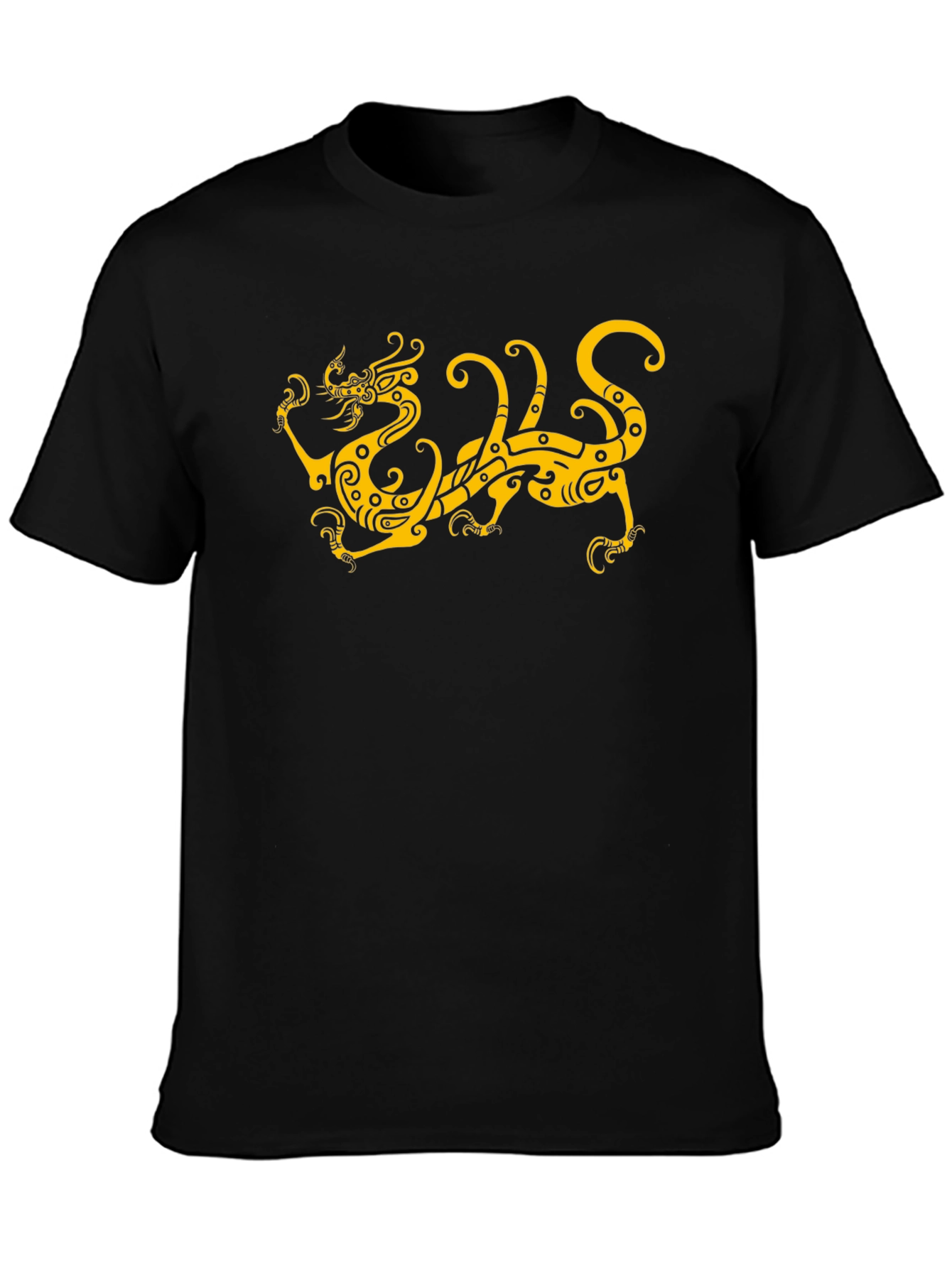 Black Dragon Graphic Black T-Shirt view 3