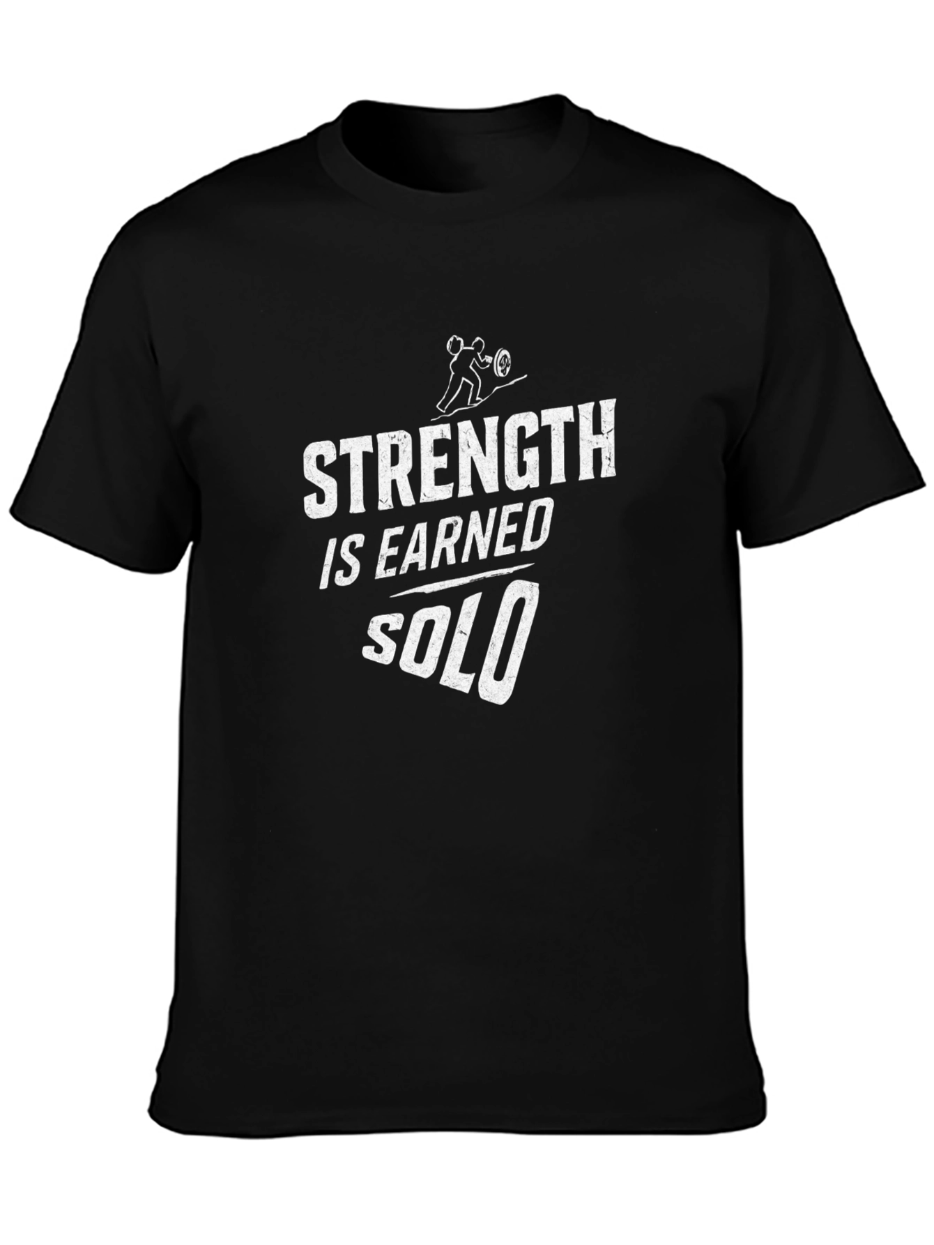 Black Strength Is Earned SOLO Graphic Tee view 3