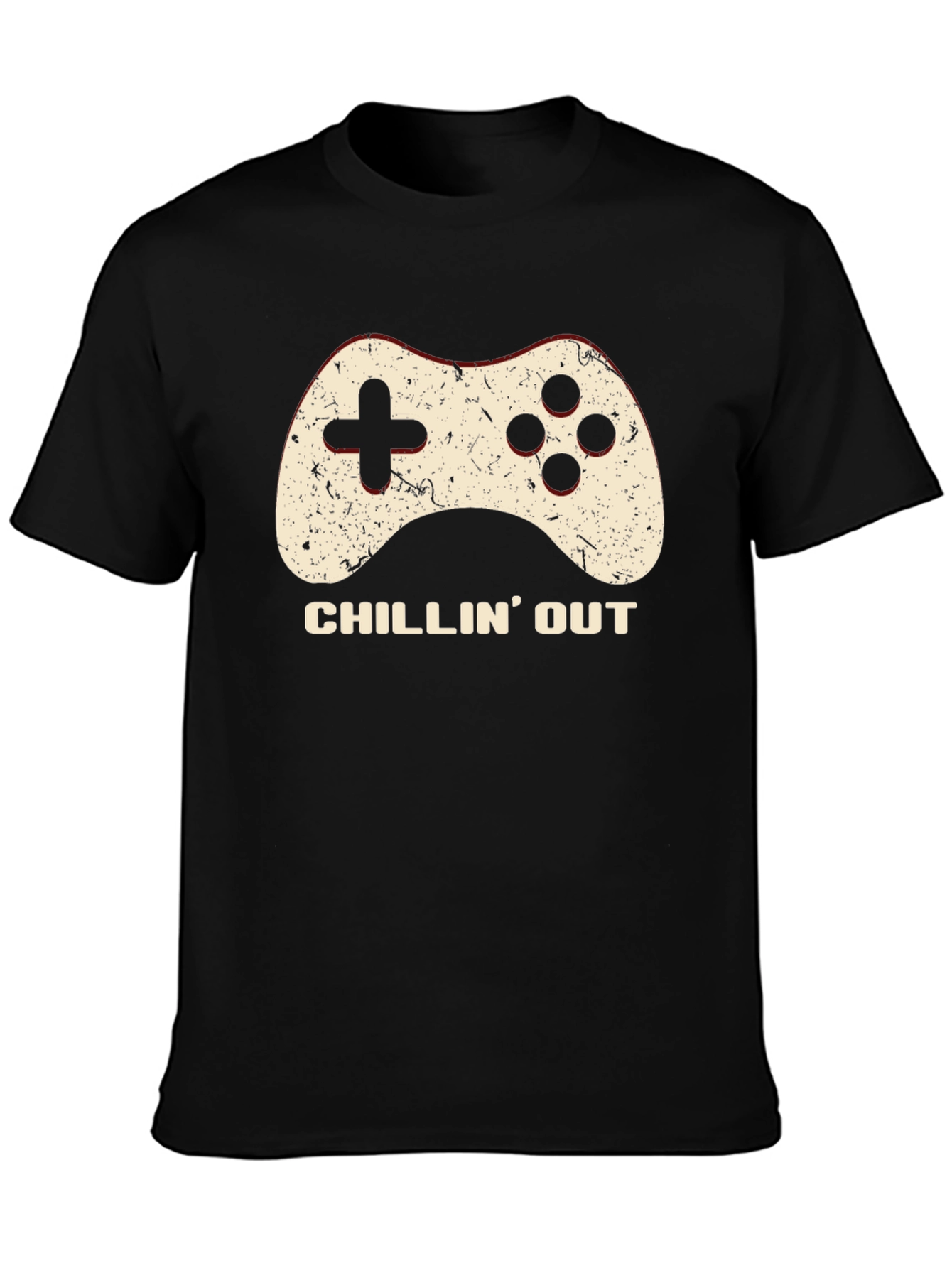 Black Chillin' Out Gaming T-Shirt view 3