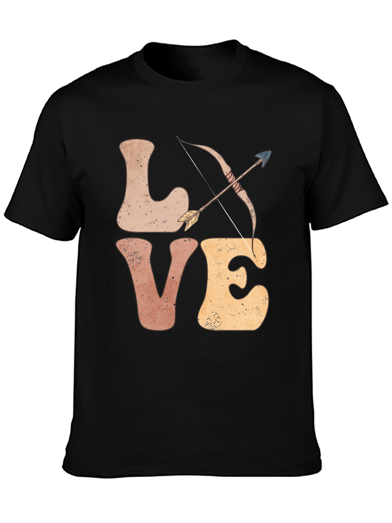 Black Love Archery T-Shirt - Men's Graphic Tee view 3