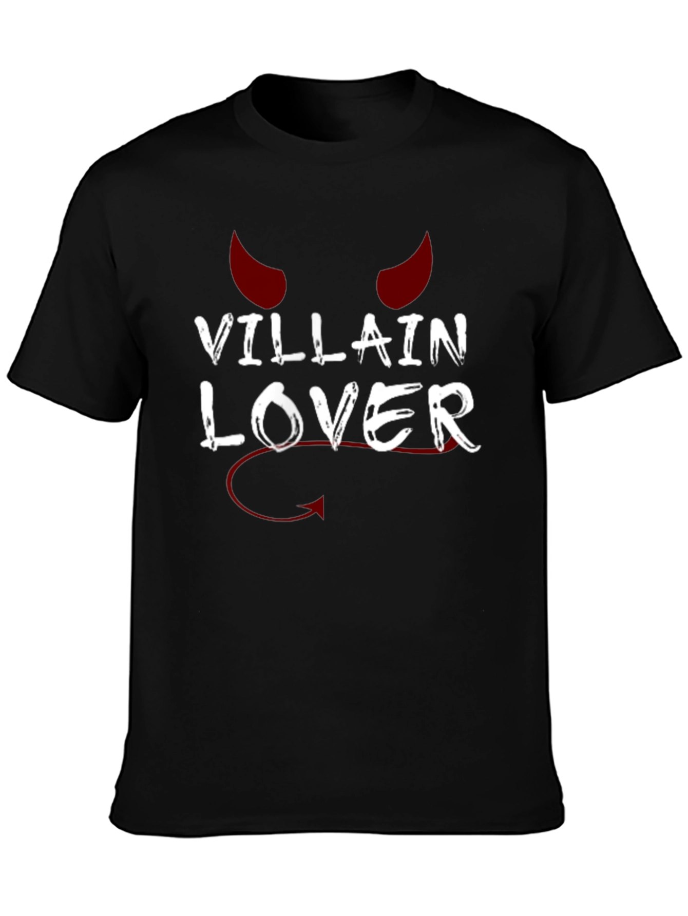 Black Villain Lover Graphic T-Shirt - Black view 3
