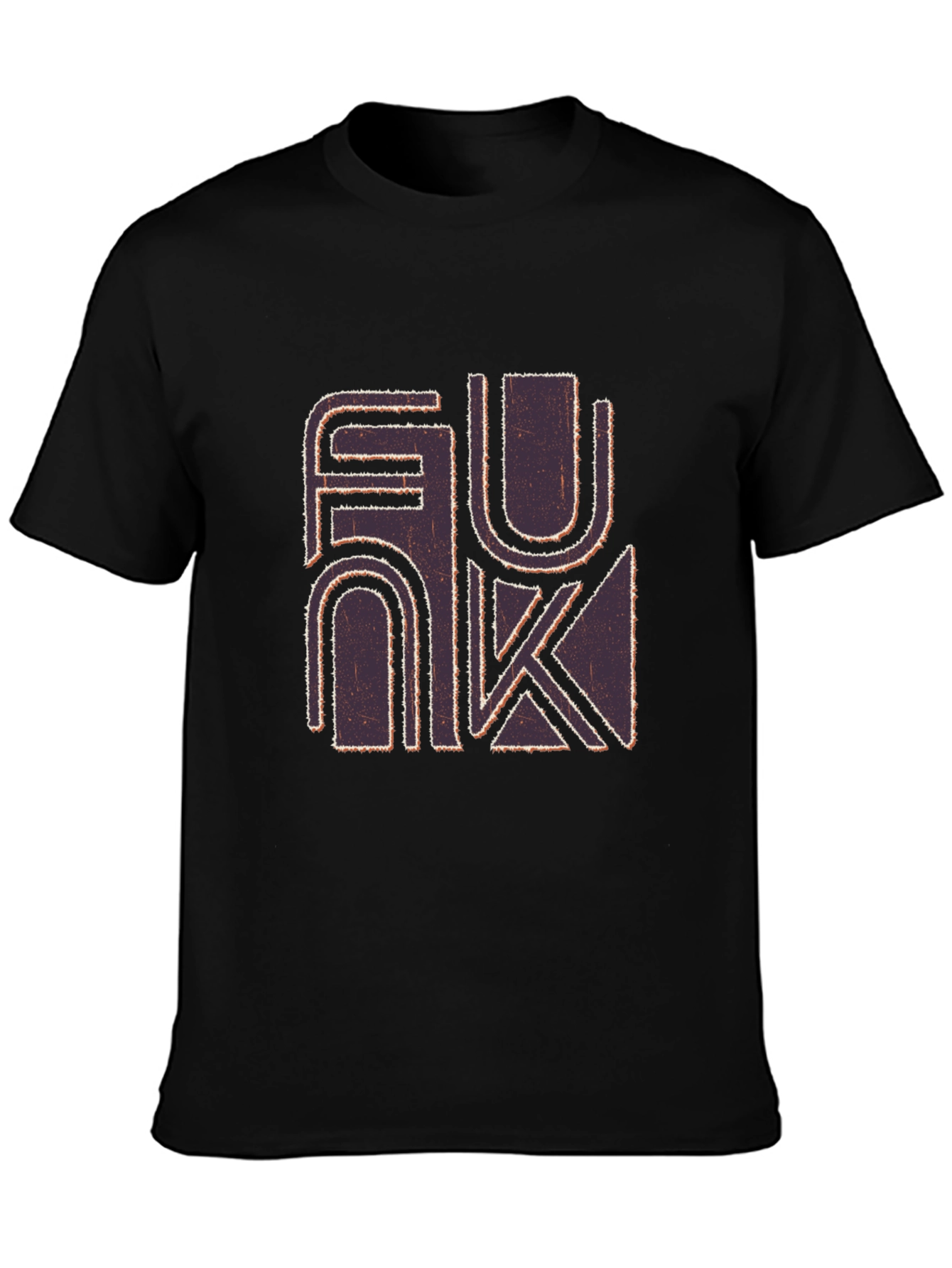 Black Funk Graphic Print Black T-Shirt view 3