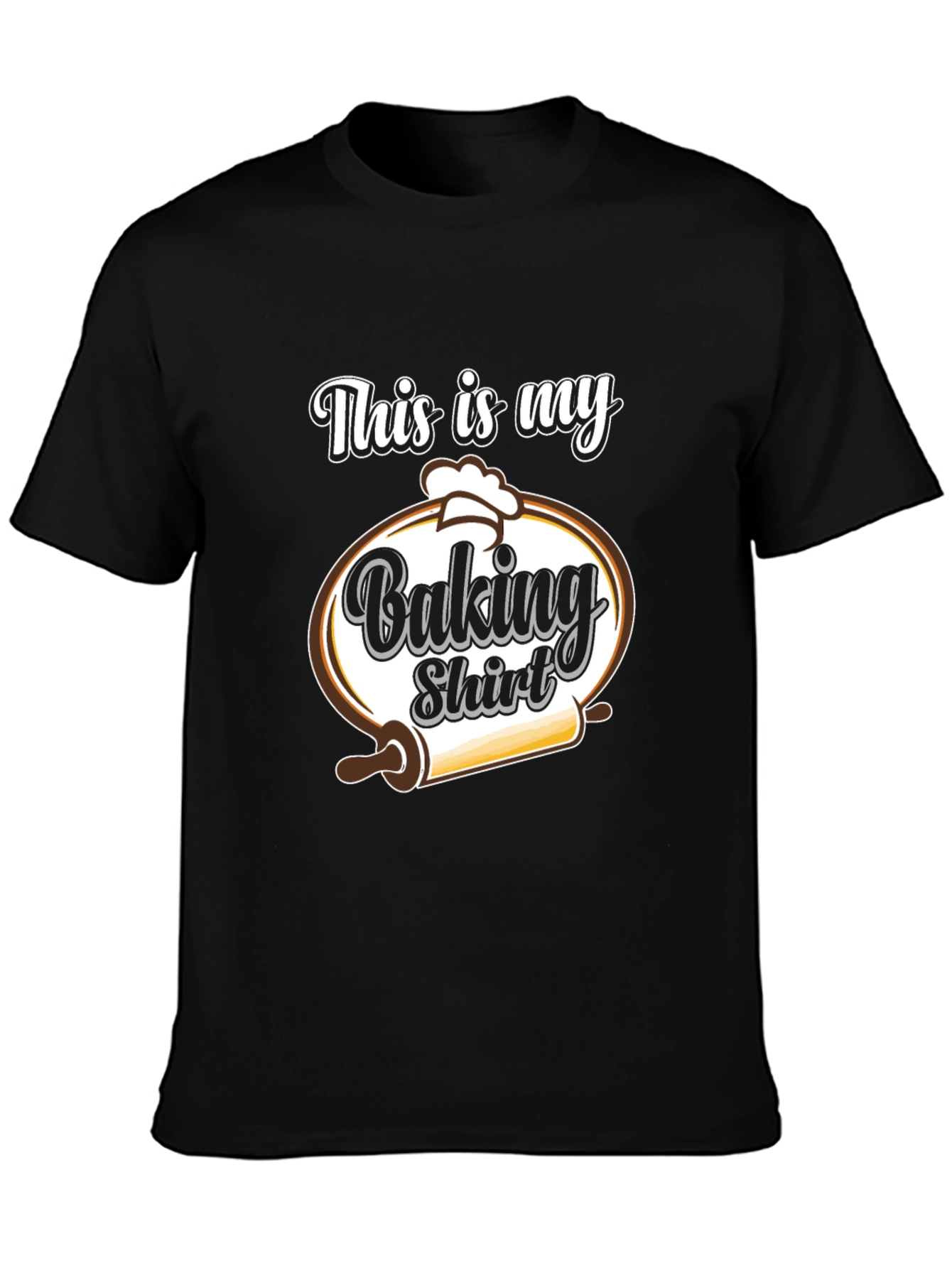 Black Funny Baking Shirt - This is My Baking Shirt view 3