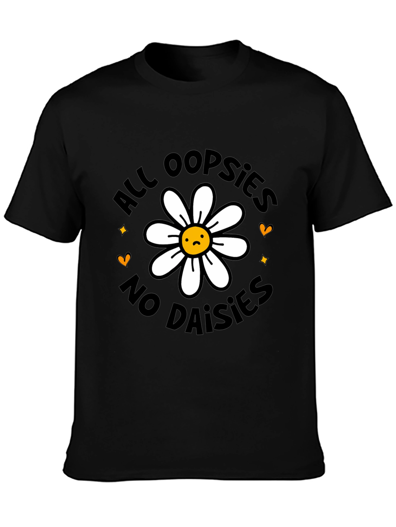Black All Oopsies No Daisies Graphic Tee view 3